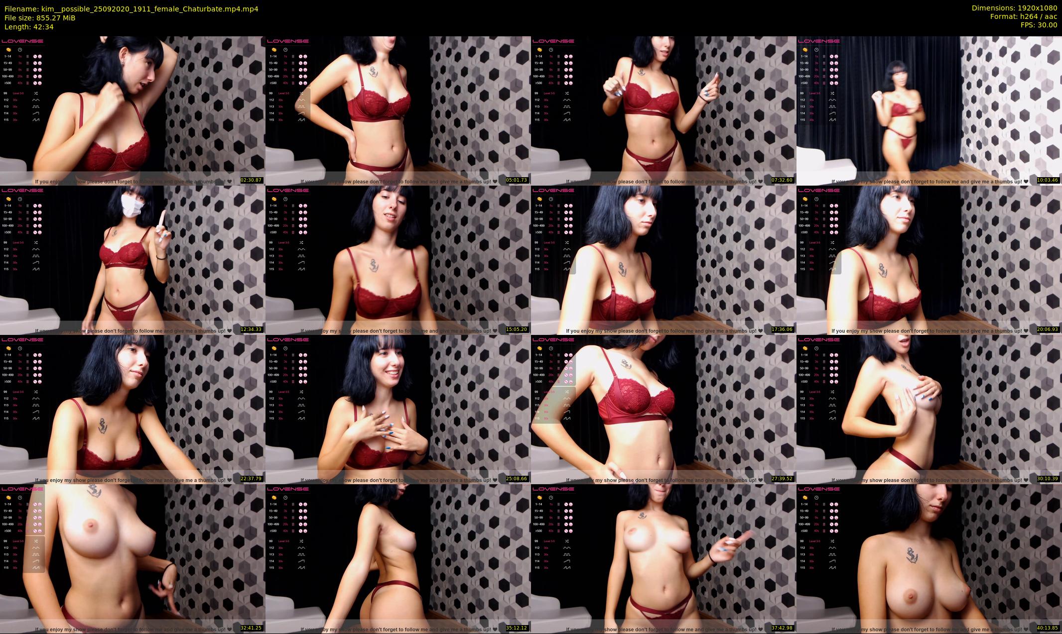 kim__possible — 43 minute Chaturbate female cam show recording, 1080p, Sep 25, 2020