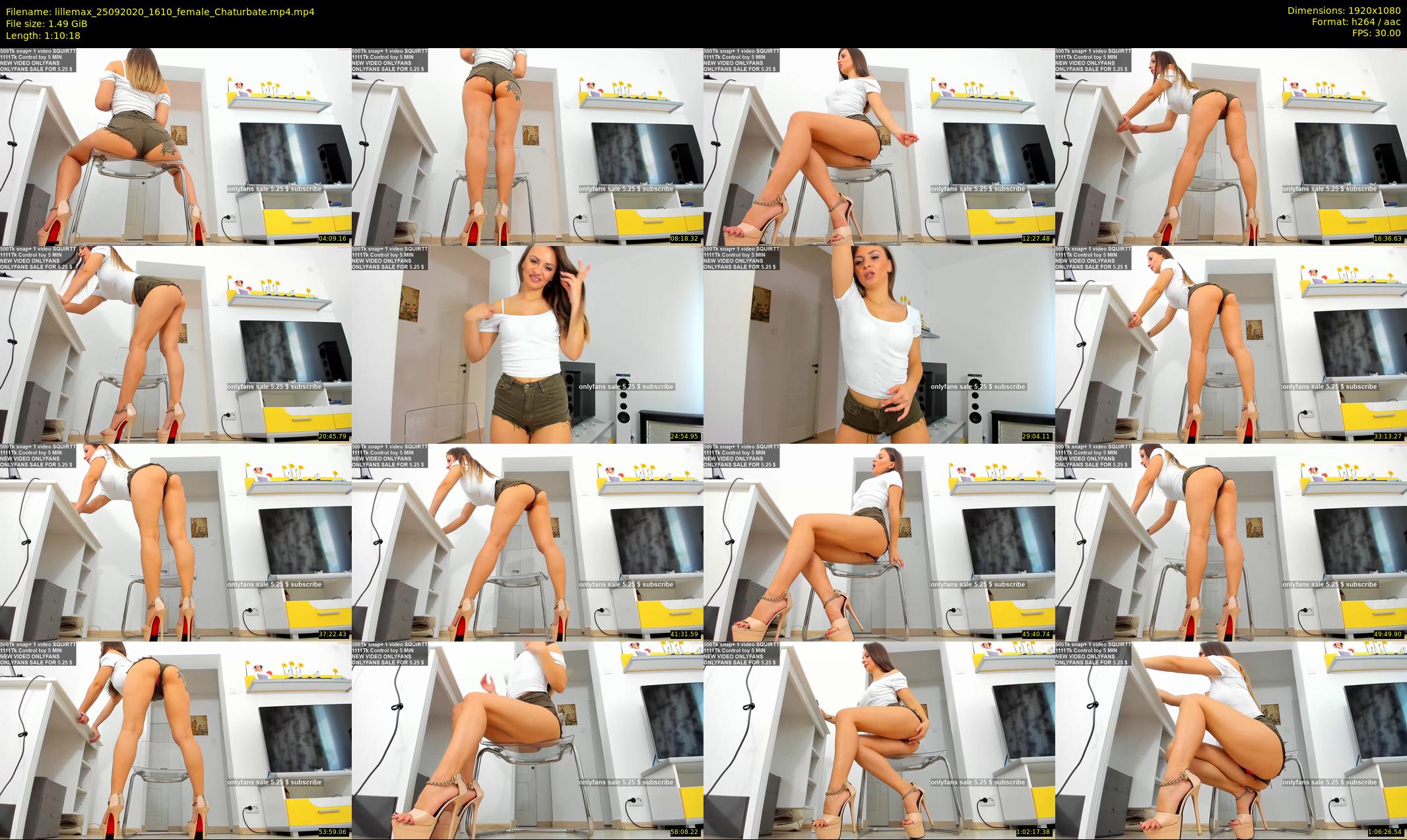 lillemax — 71 minute Chaturbate female cam show recording, 1080p, Sep 25, 2020