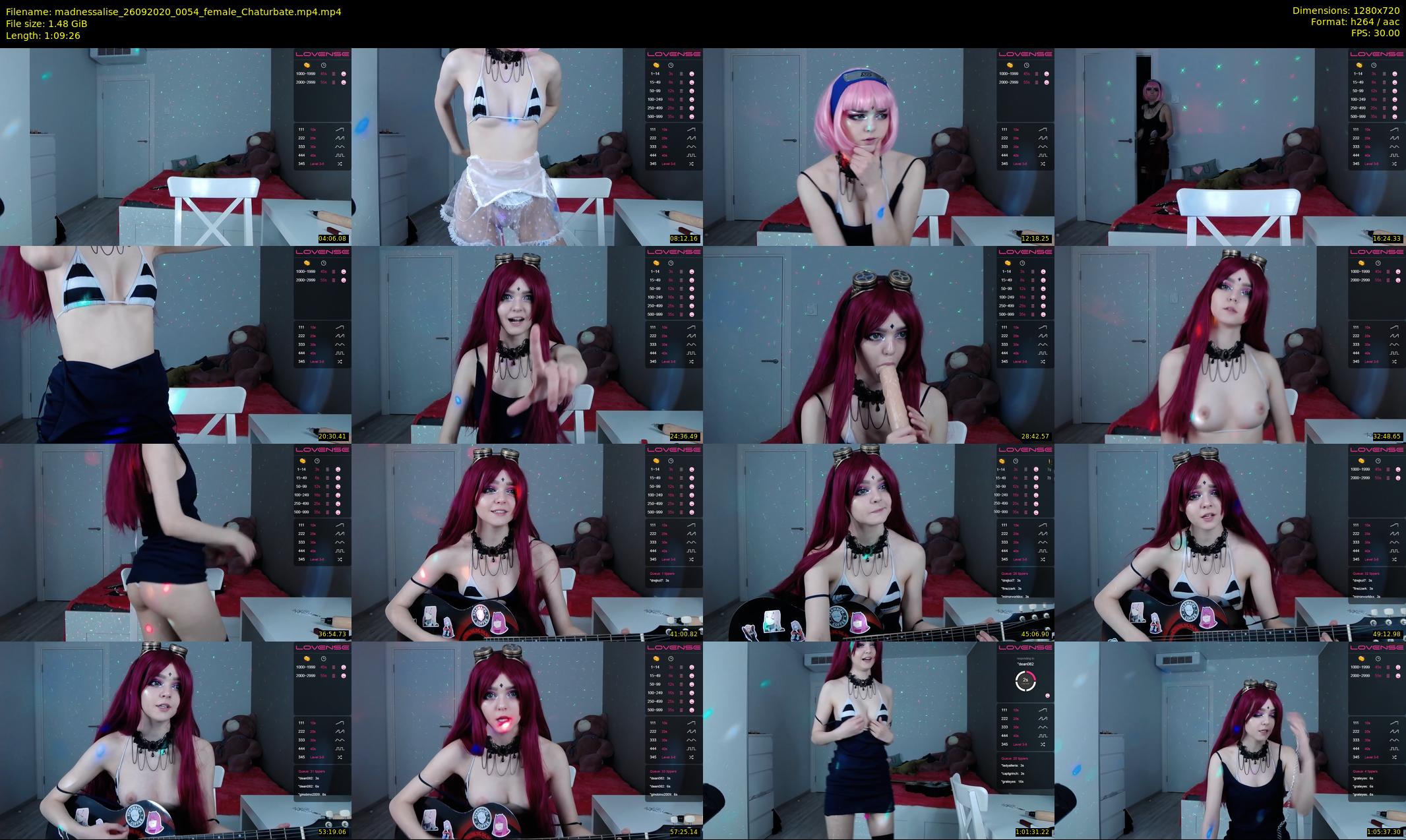 madnessalise — 70 minute Chaturbate female cam show recording, 720p, Sep 26, 2020