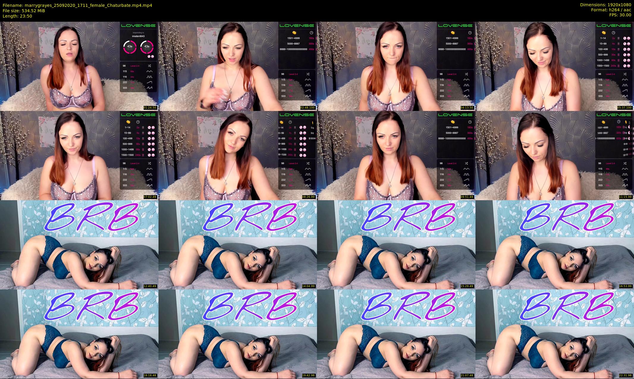 marrygrayes — 24 minute Chaturbate female cam show recording, 1080p, Sep 25, 2020