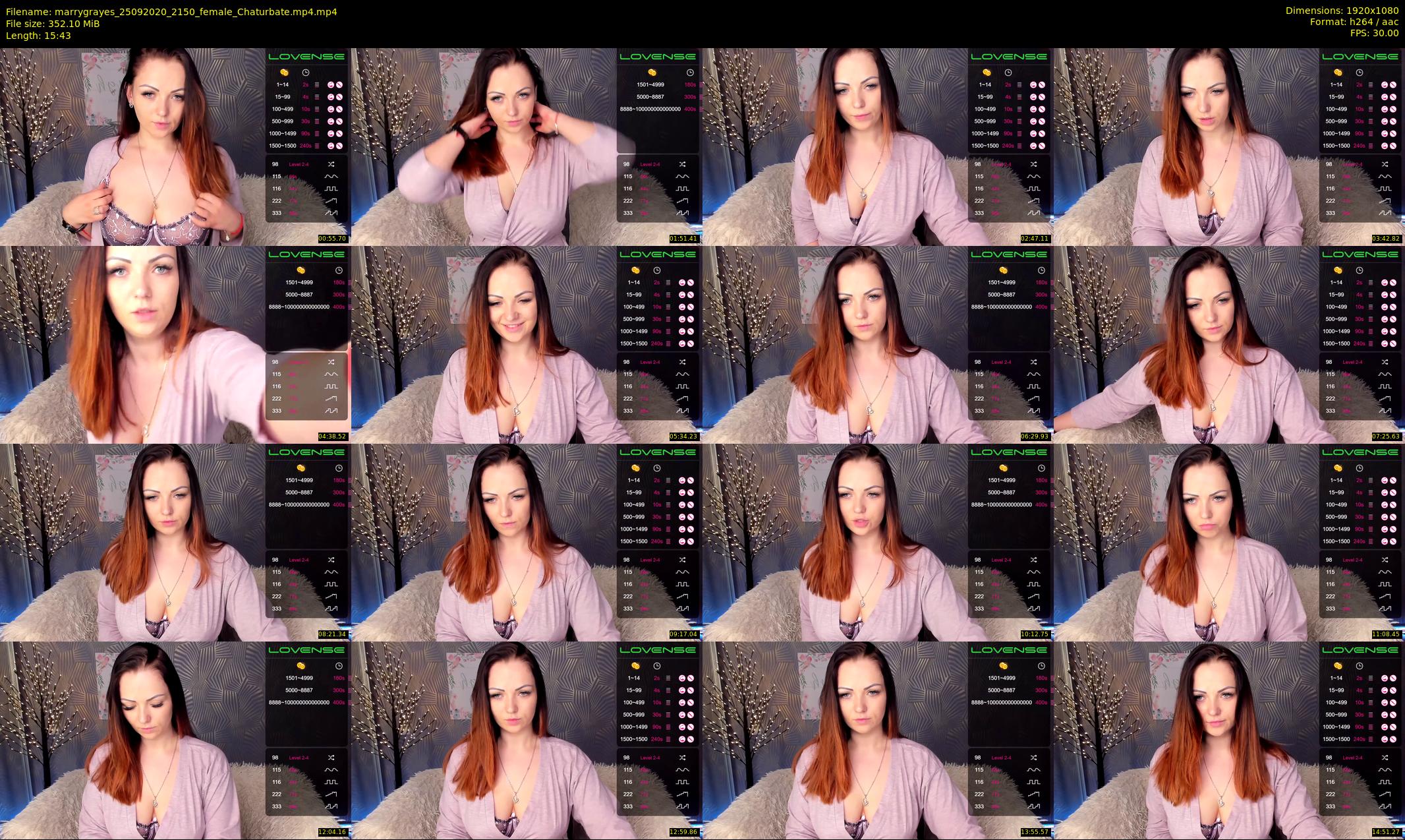 marrygrayes — 16 minute Chaturbate female cam show recording, 1080p, Sep 25, 2020