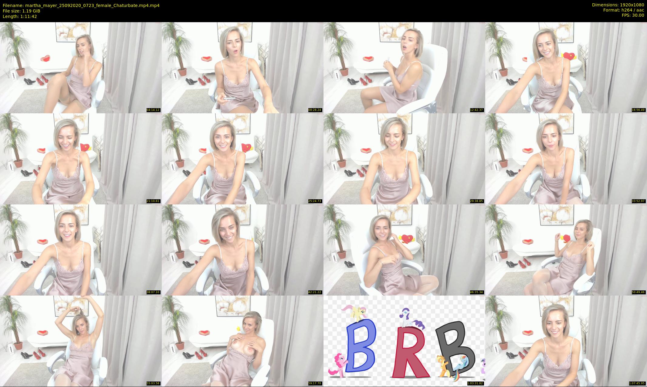 martha_mayer — 72 minute Chaturbate female cam show recording, 1080p, Sep 25, 2020
