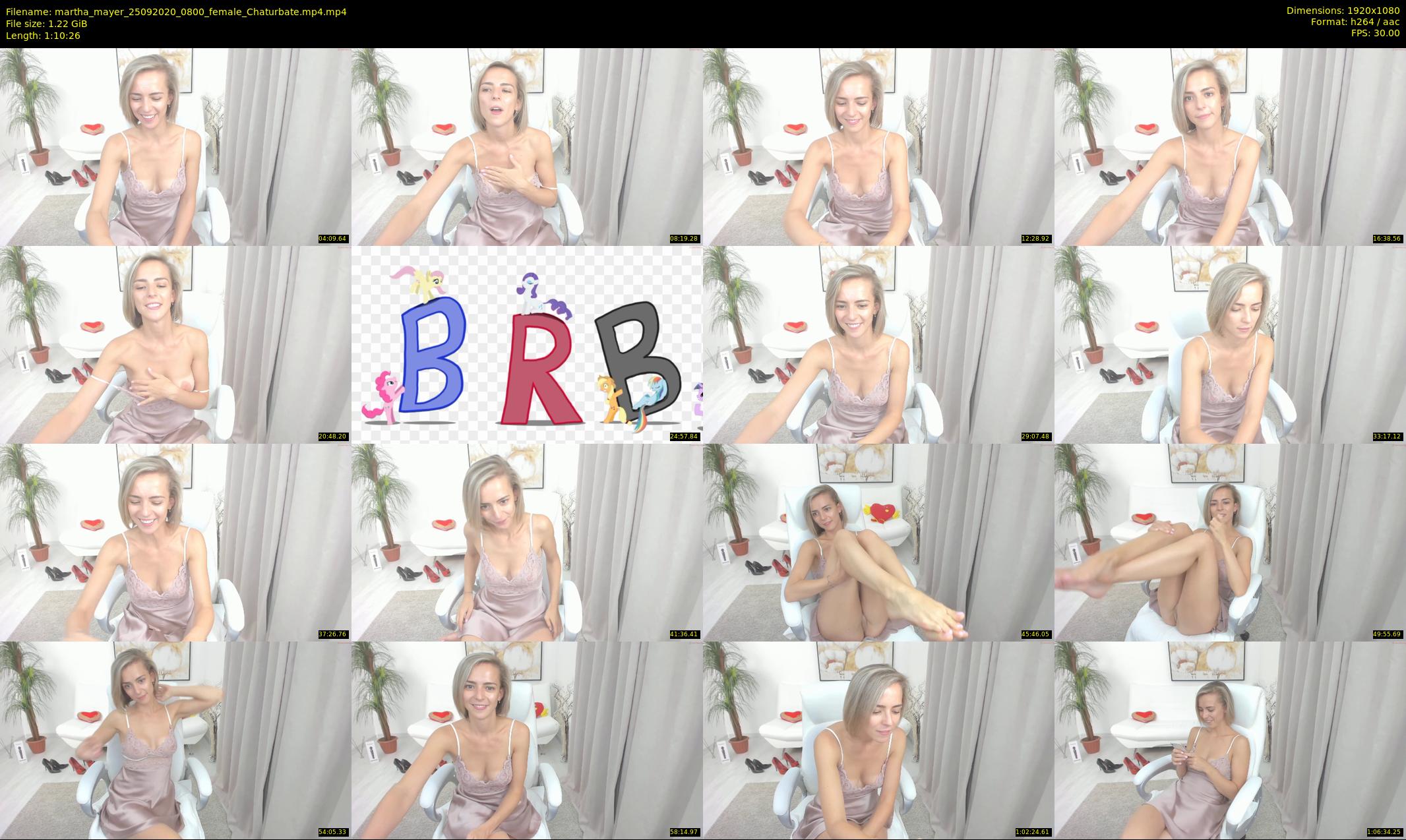 martha_mayer — 71 minute Chaturbate female cam show recording, 1080p, Sep 25, 2020