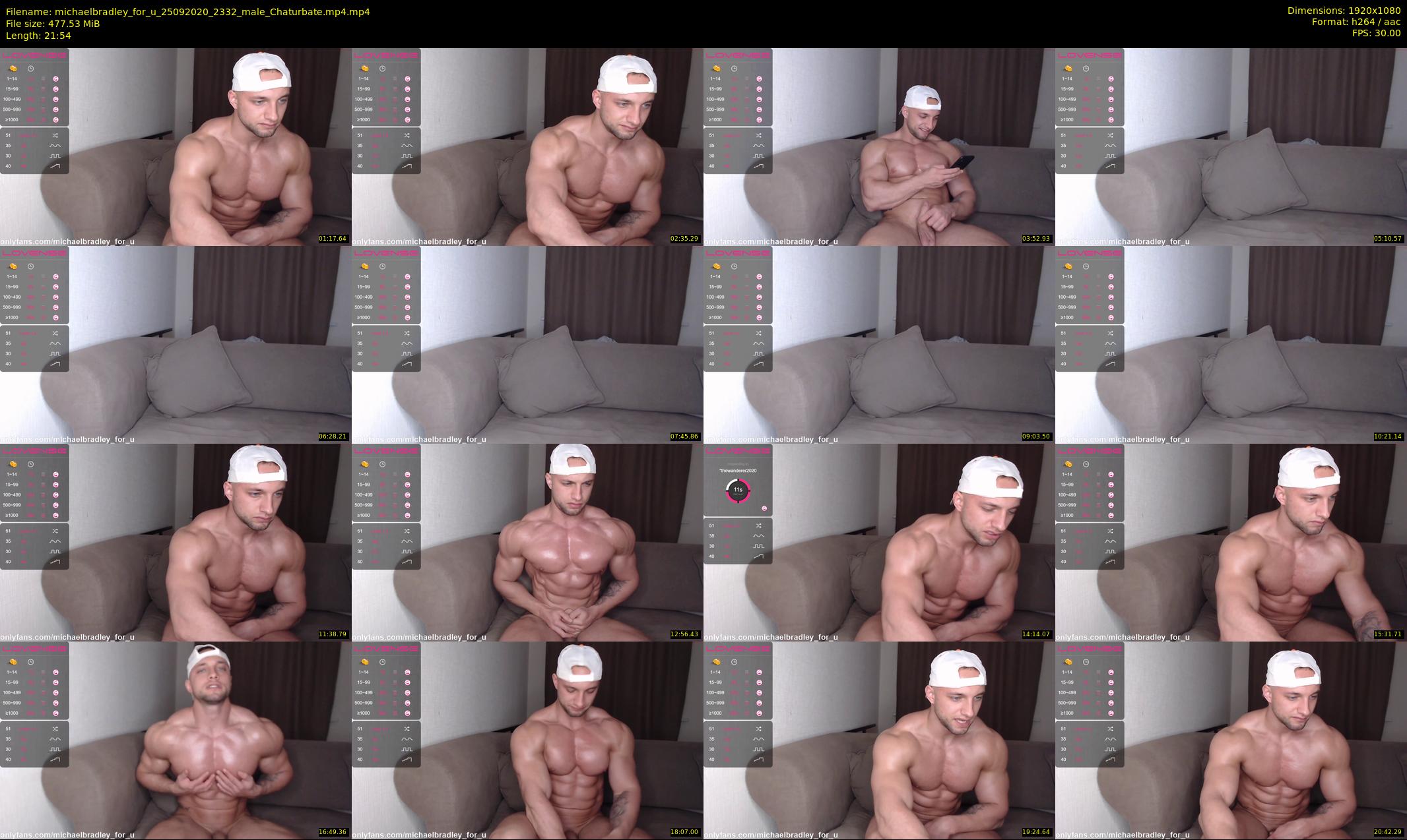 michaelbradley_for_u — 22 minute Chaturbate male cam show recording, 1080p, Sep 25, 2020