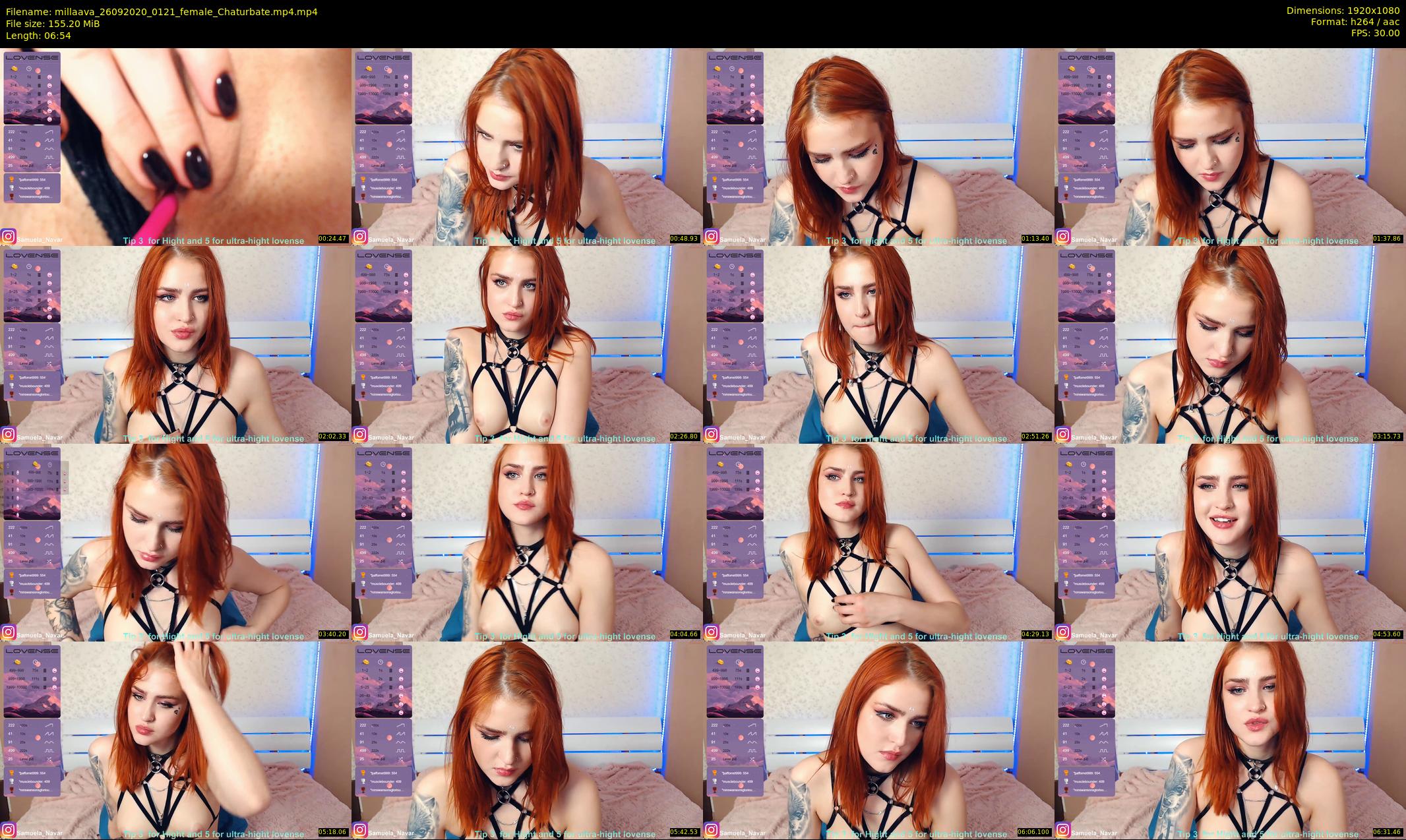millaava — 7 minute Chaturbate female cam show recording, 1080p, Sep 26, 2020