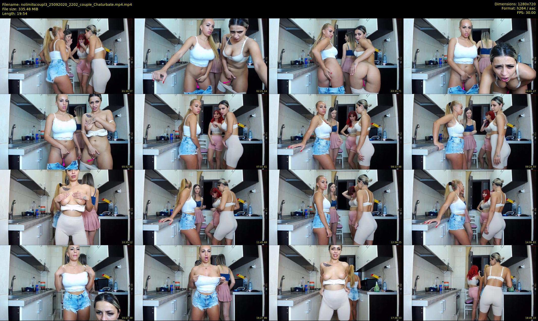 nolimitscoupl3 — 20 minute Chaturbate couple cam show recording, 720p, Sep 25, 2020