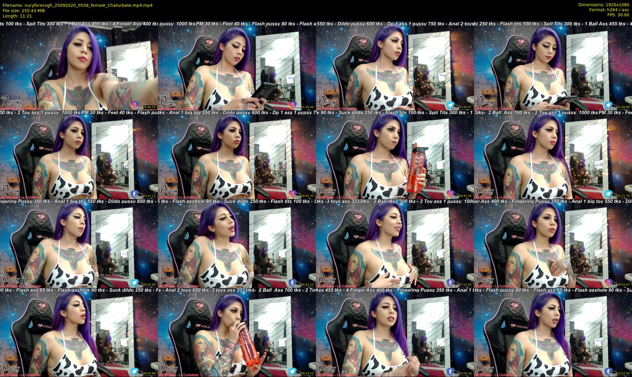 nuryforerogh — 12 minute Chaturbate female cam show recording, 1080p, Sep 25, 2020