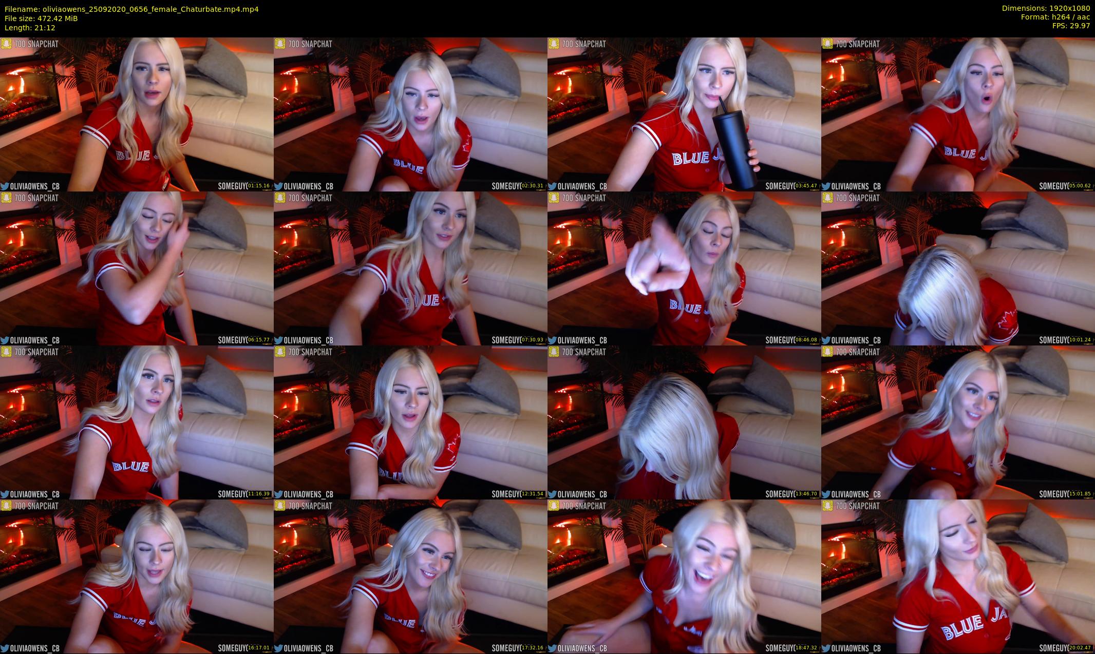 oliviaowens — 22 minute Chaturbate female cam show recording, 1080p, Sep 25, 2020