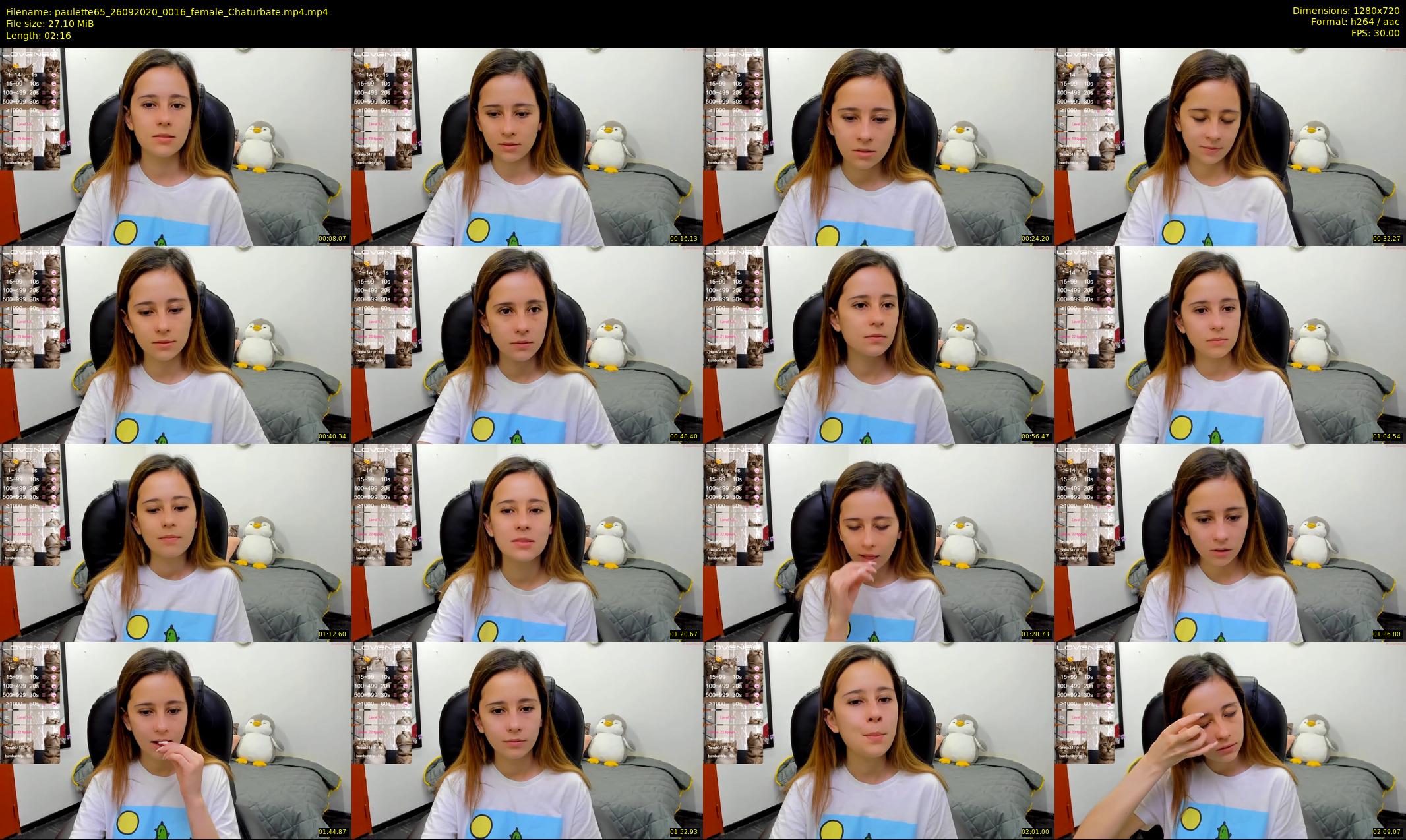 paulette65 — 3 minute Chaturbate female cam show recording, 720p, Sep 26, 2020