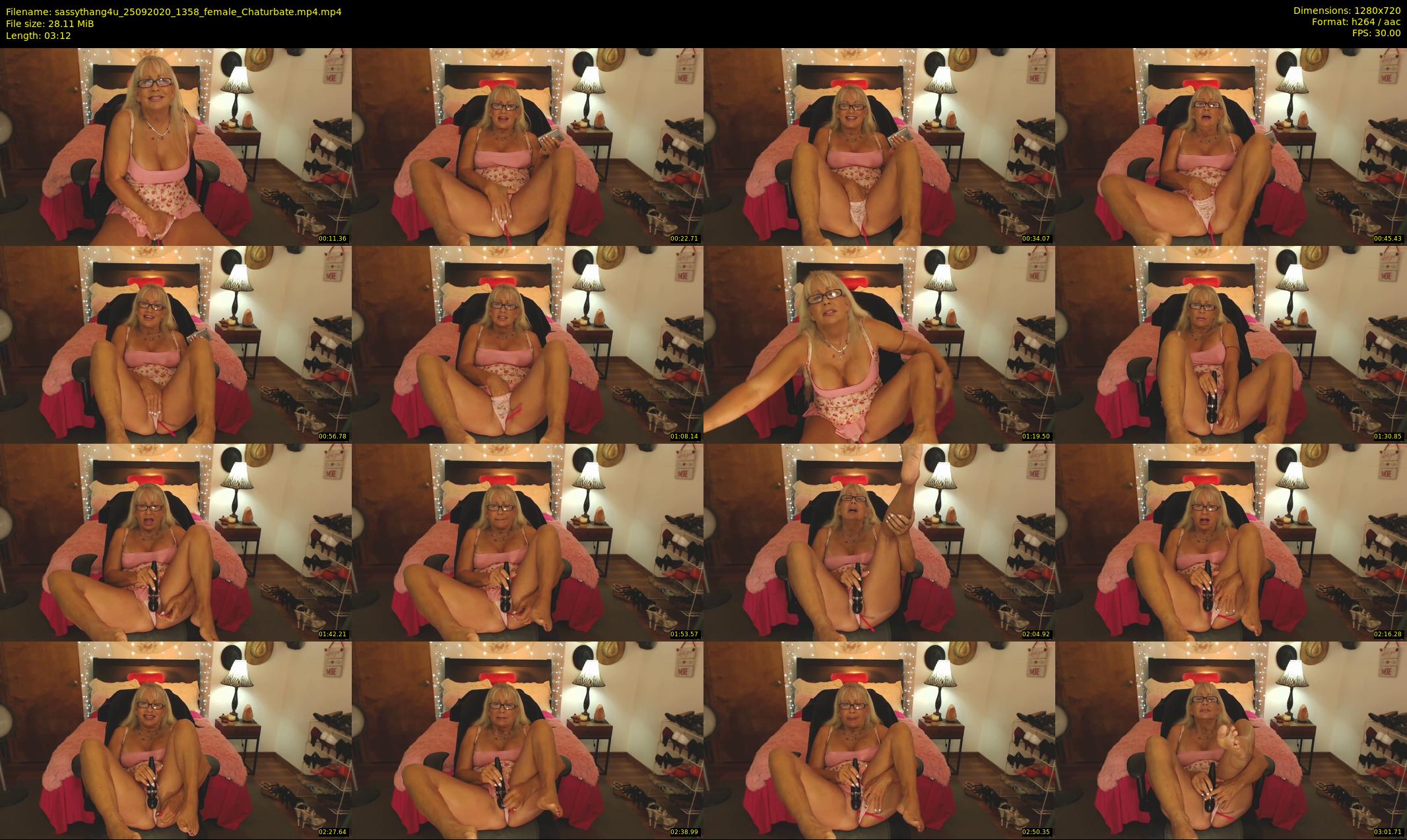 sassythang4u — 4 minute Chaturbate female cam show recording, 720p, Sep 25, 2020