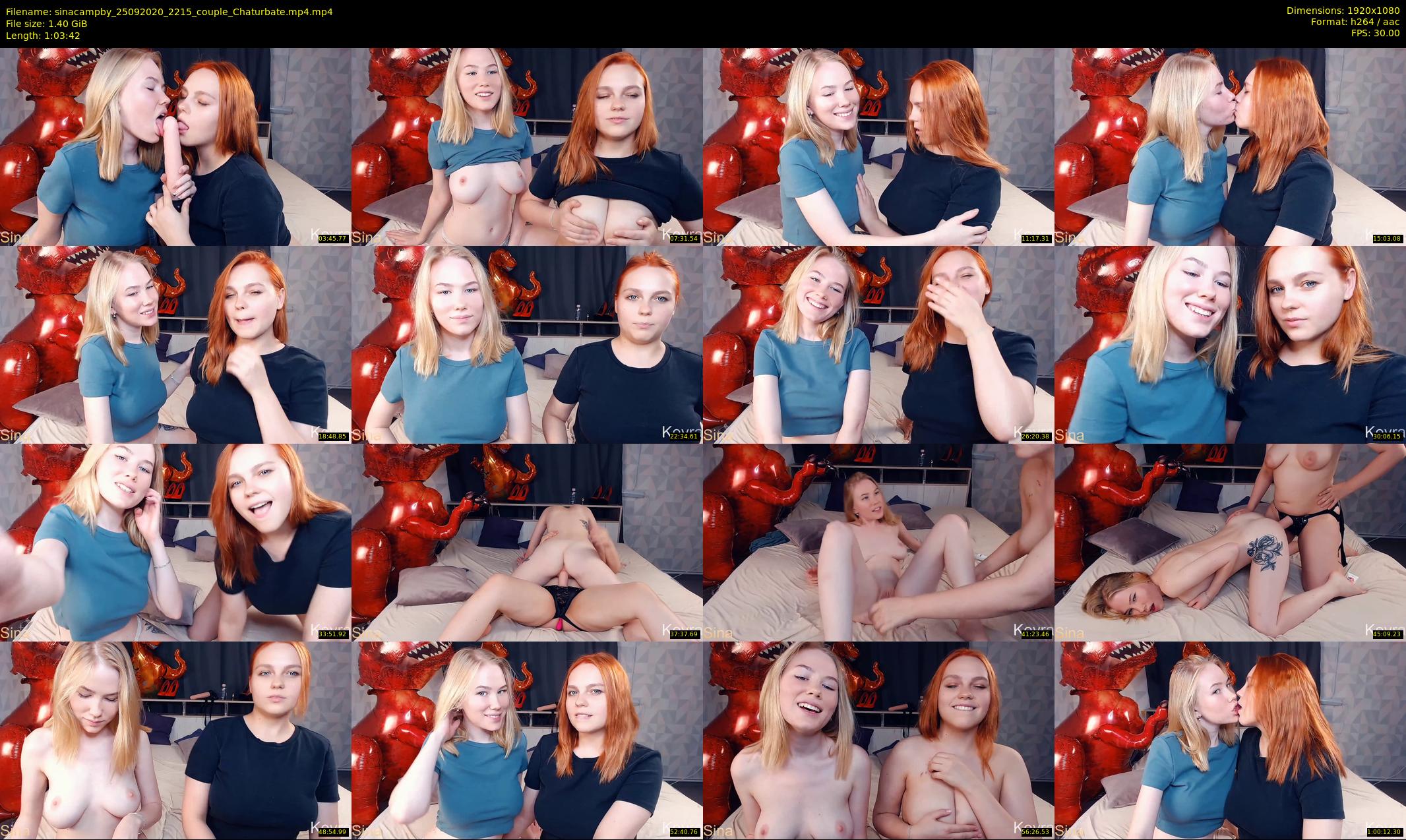sinacampby — 64 minute Chaturbate couple cam show recording, 1080p, Sep 25, 2020