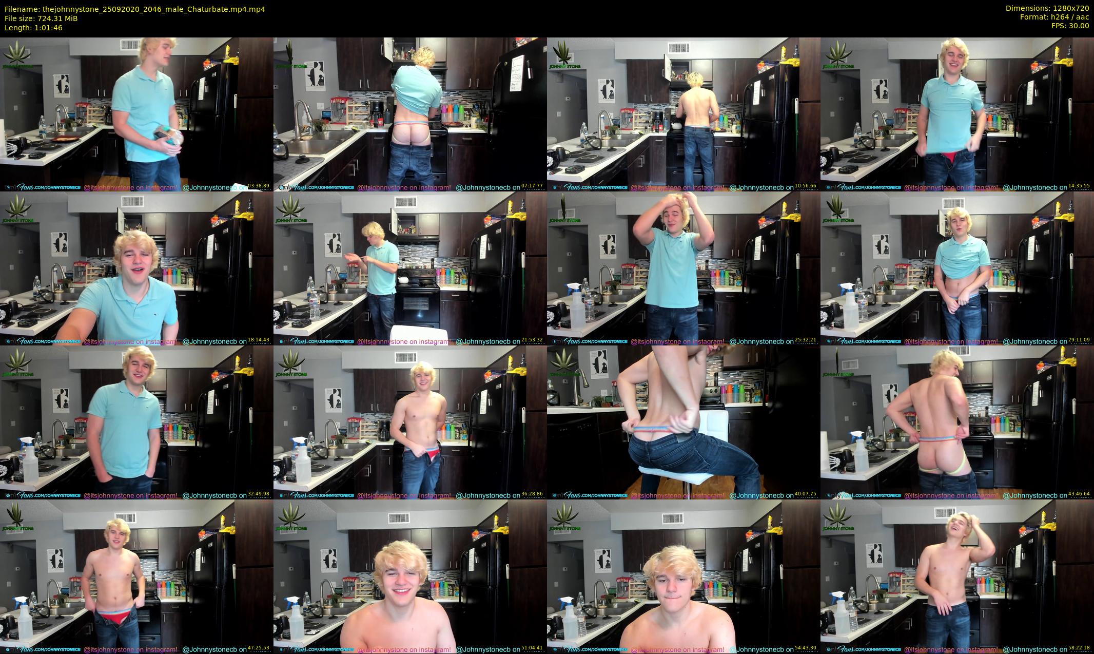 thejohnnystone — 62 minute Chaturbate male cam show recording, 720p, Sep 25, 2020