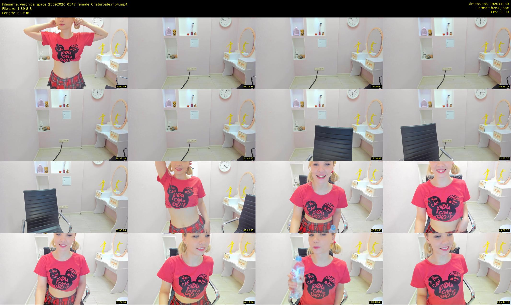 veronica_space — 70 minute Chaturbate female cam show recording, 1080p, Sep 25, 2020