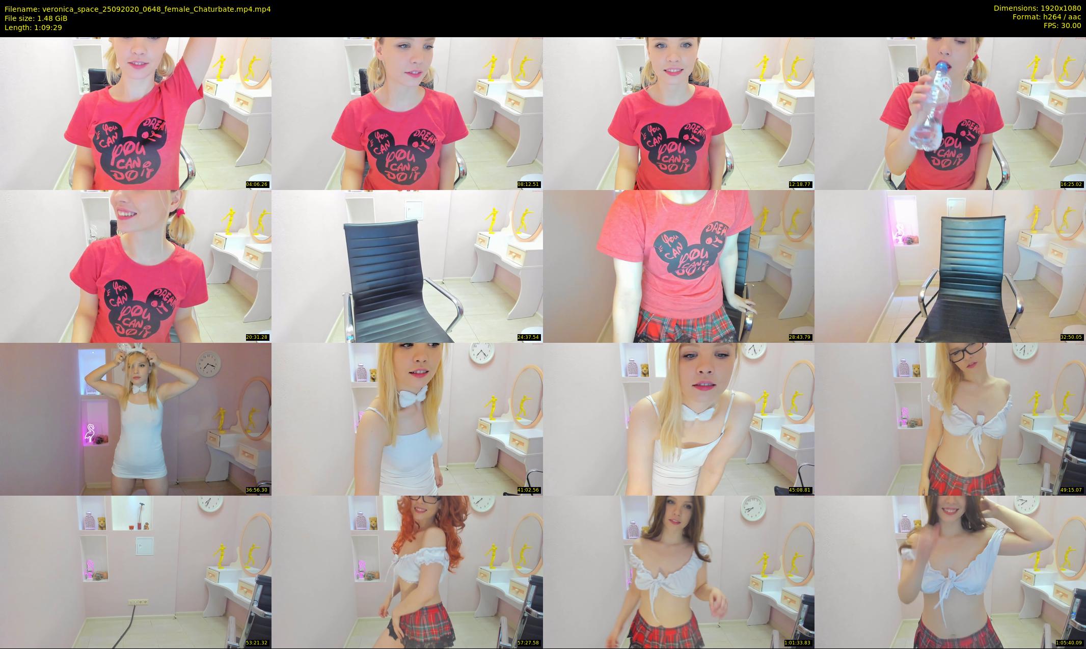 veronica_space — 70 minute Chaturbate female cam show recording, 1080p, Sep 25, 2020