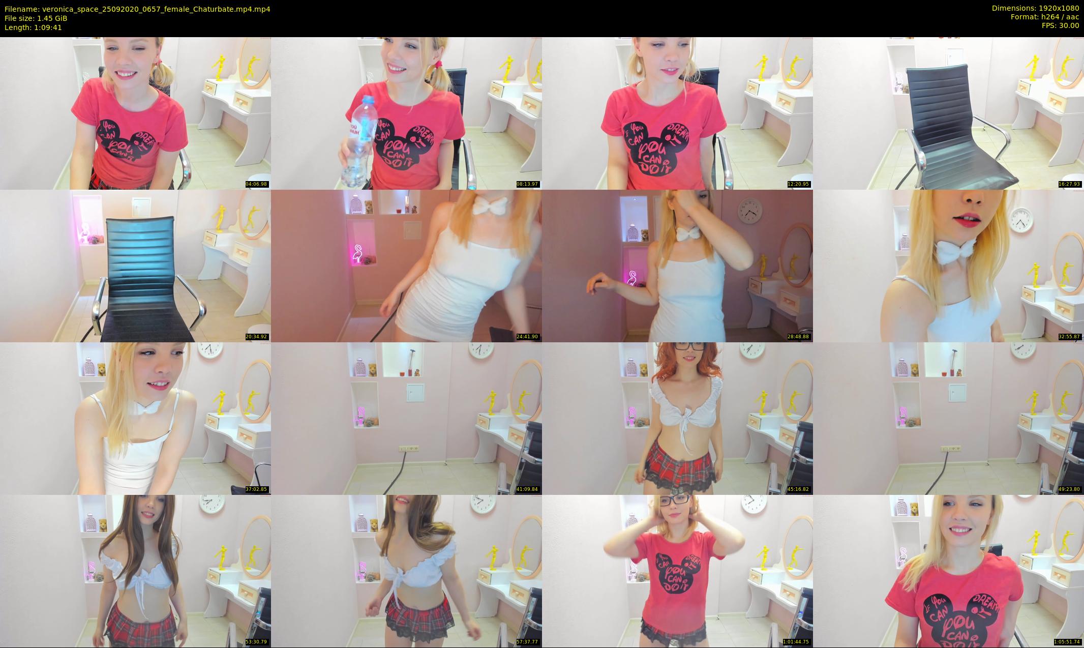veronica_space — 70 minute Chaturbate female cam show recording, 1080p, Sep 25, 2020