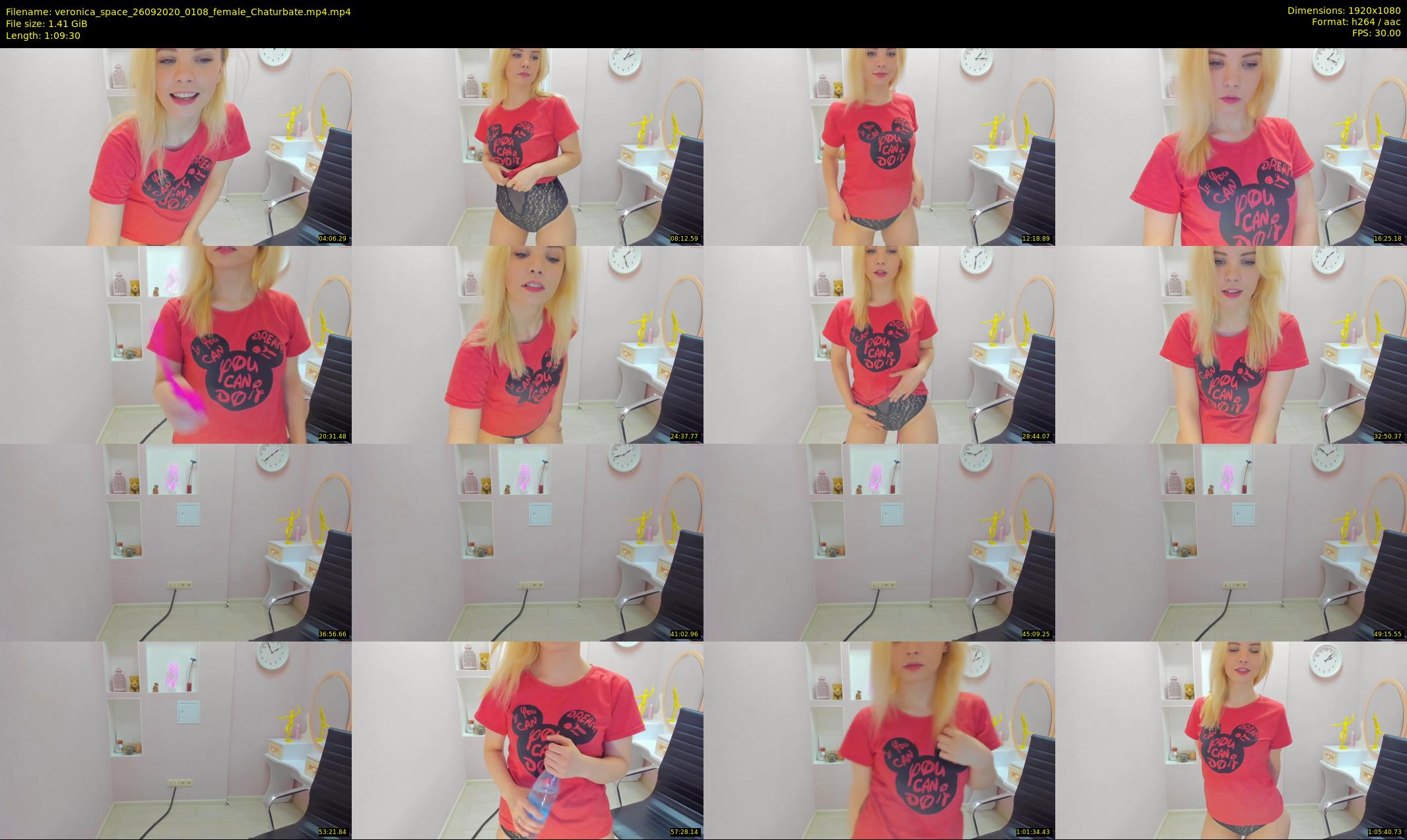 veronica_space — 70 minute Chaturbate female cam show recording, 1080p, Sep 26, 2020