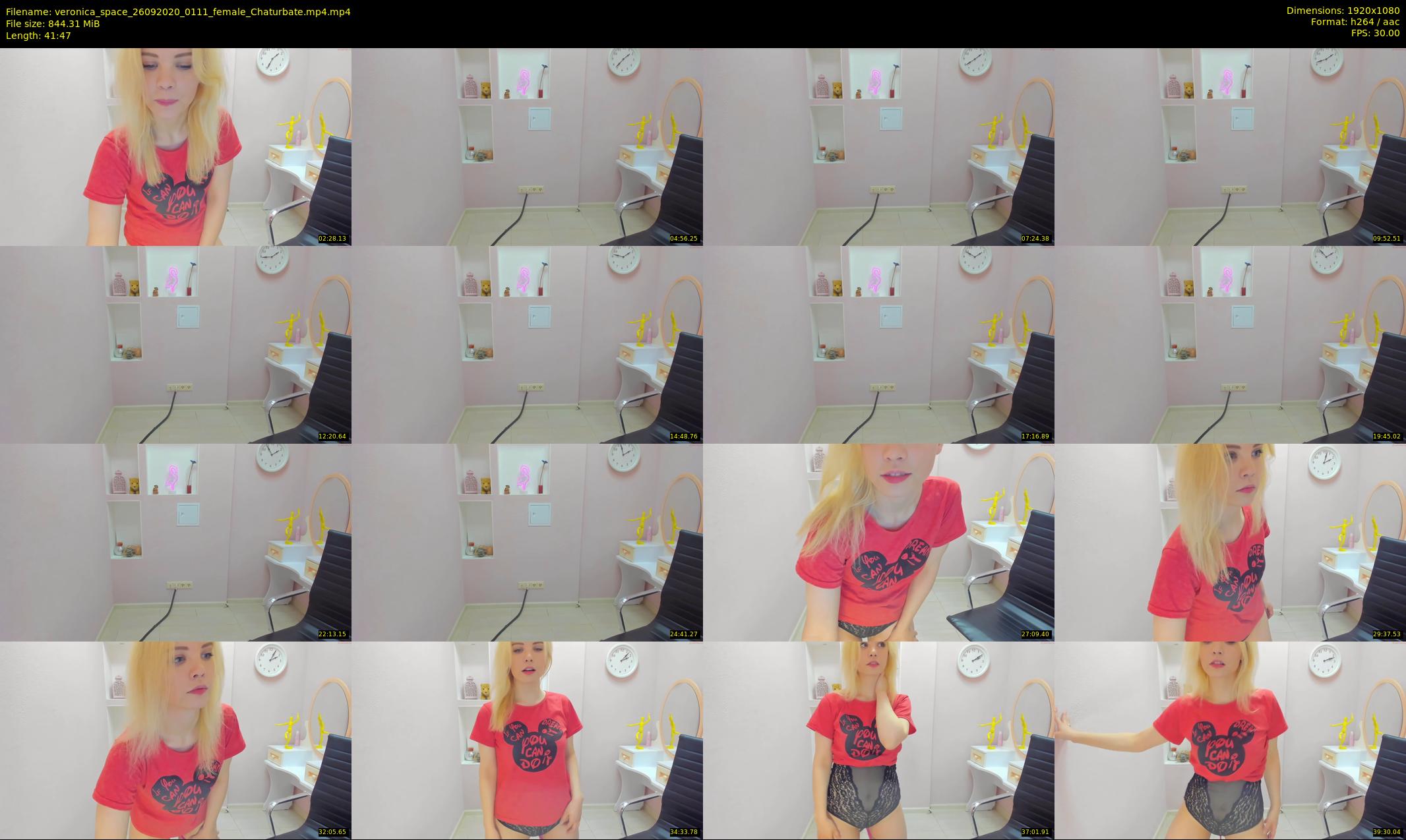veronica_space — 42 minute Chaturbate female cam show recording, 1080p, Sep 26, 2020