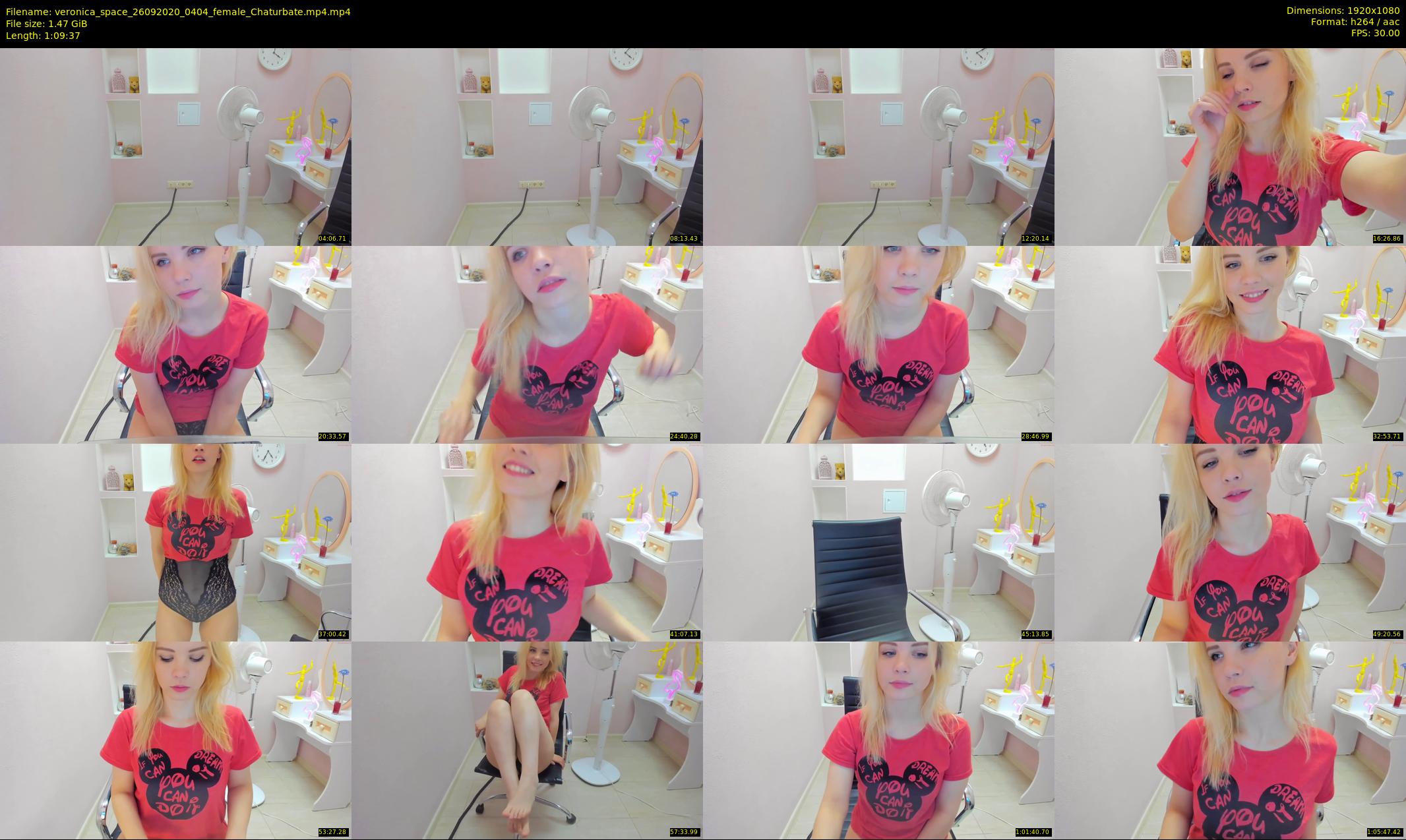 veronica_space — 70 minute Chaturbate female cam show recording, 1080p, Sep 26, 2020