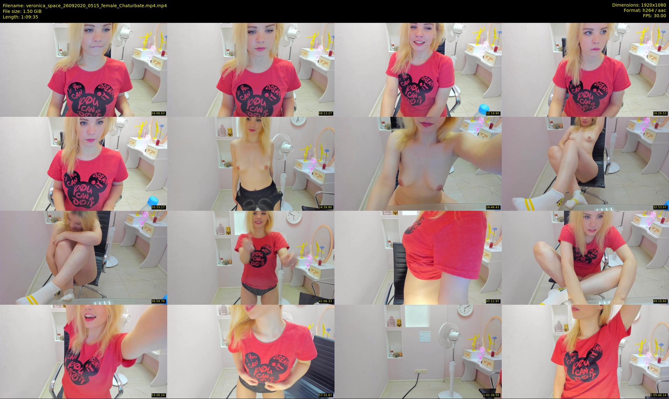 veronica_space — 70 minute Chaturbate female cam show recording, 1080p, Sep 26, 2020