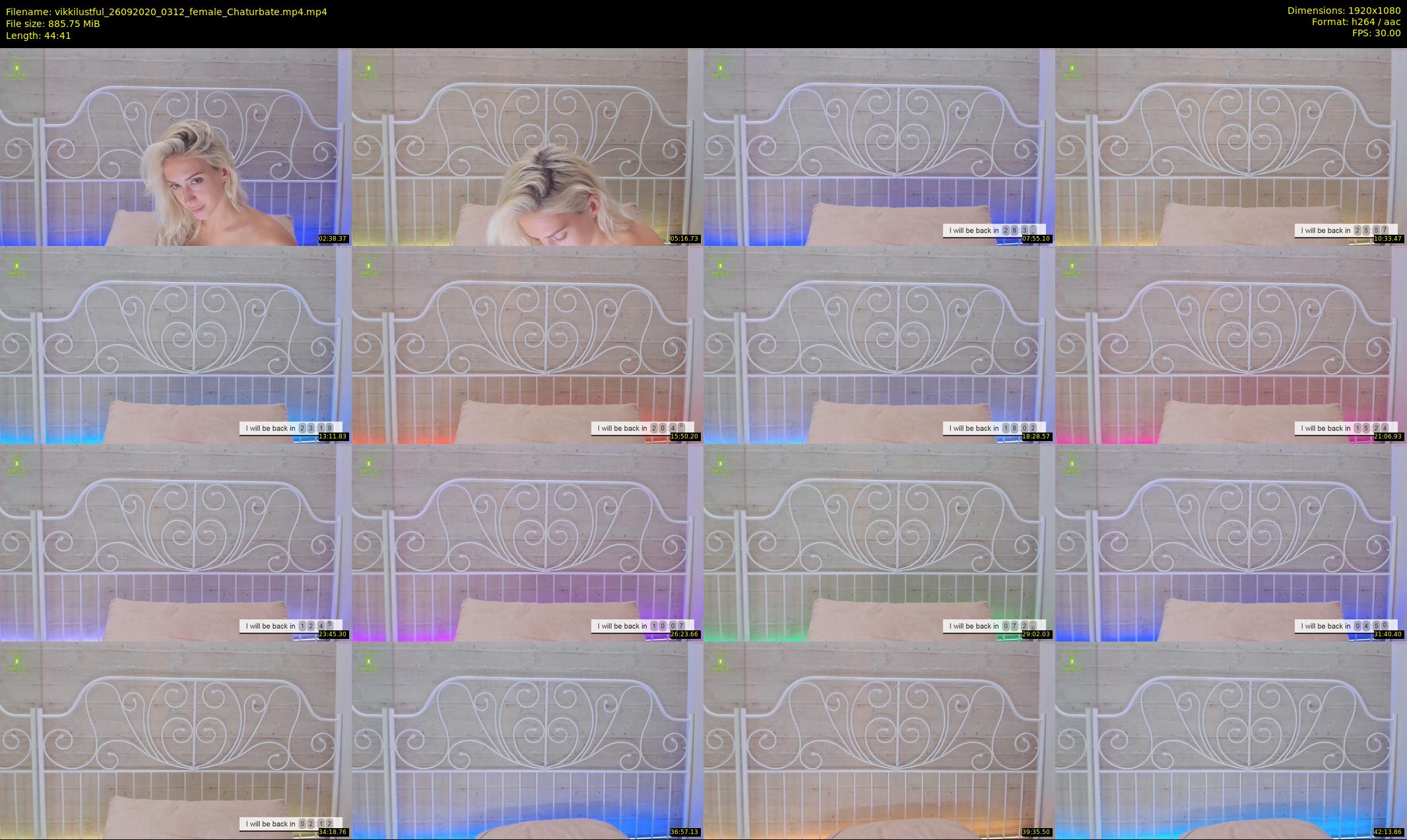 vikkilustful — 45 minute Chaturbate female cam show recording, 1080p, Sep 26, 2020