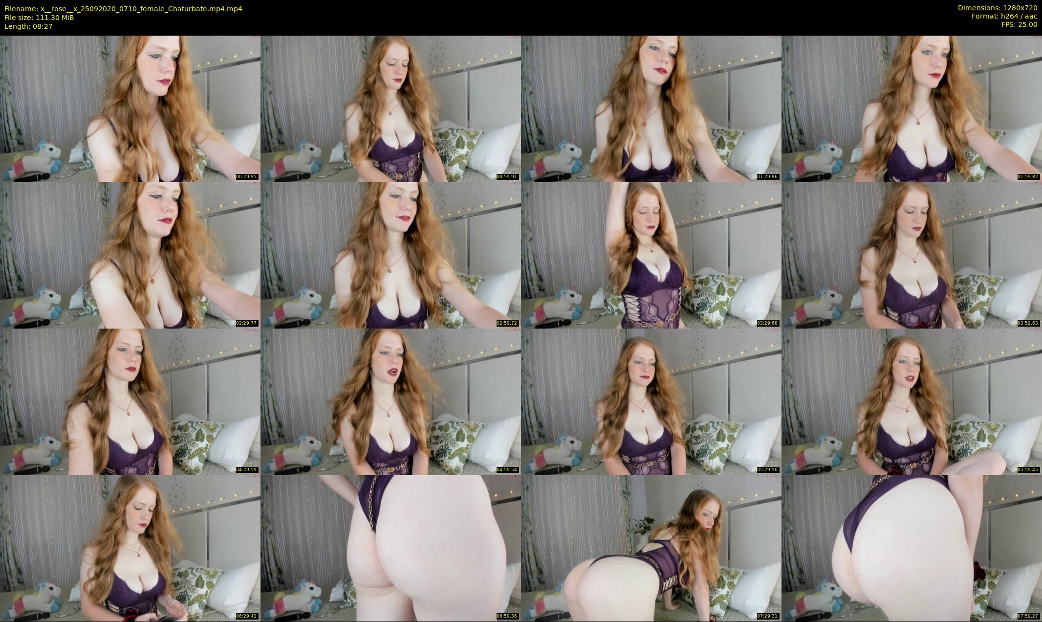 x__rose__x — 9 minute Chaturbate female cam show recording, 720p, Sep 25, 2020