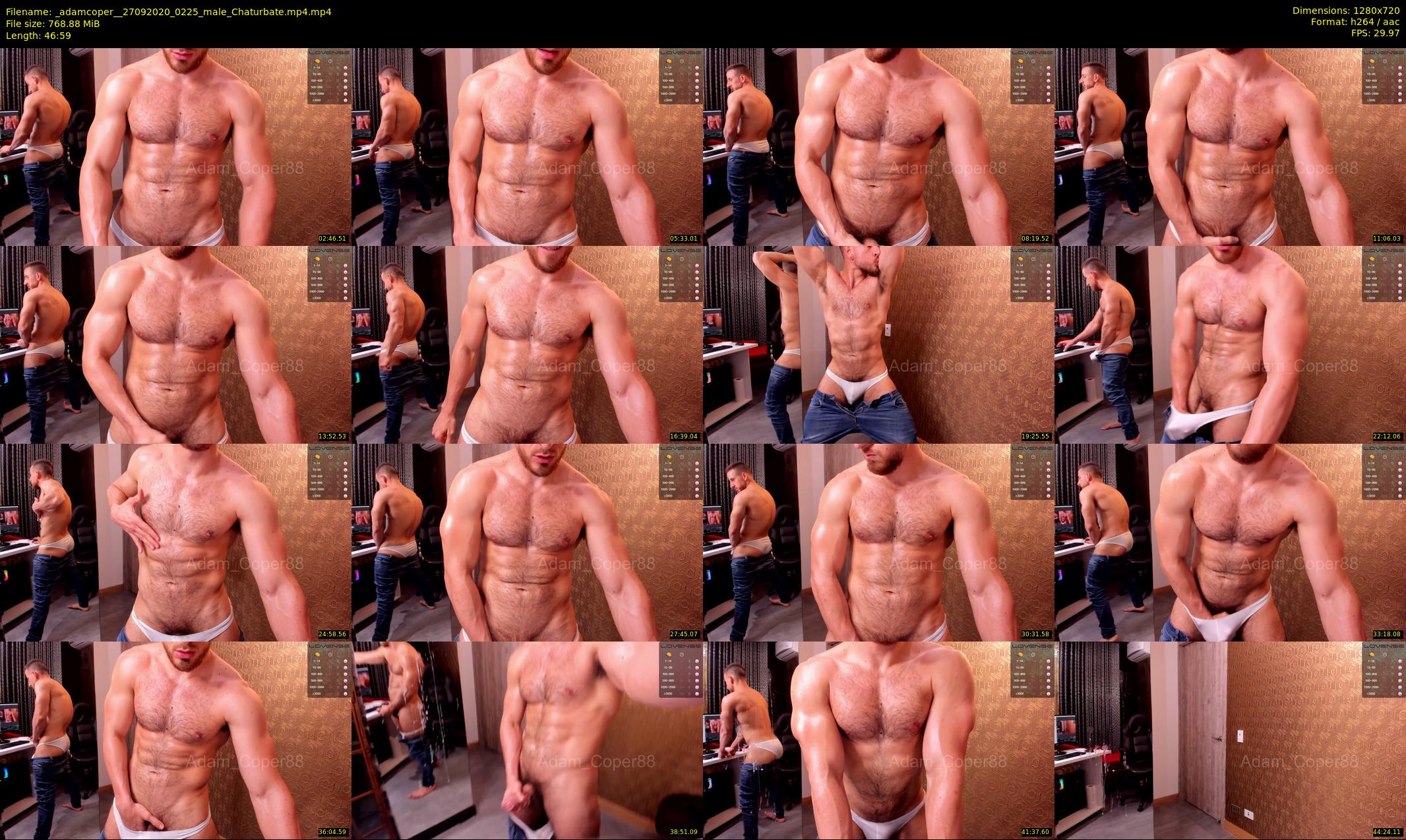 _adamcoper_ — 47 minute Chaturbate male cam show recording, 720p, Sep 27, 2020