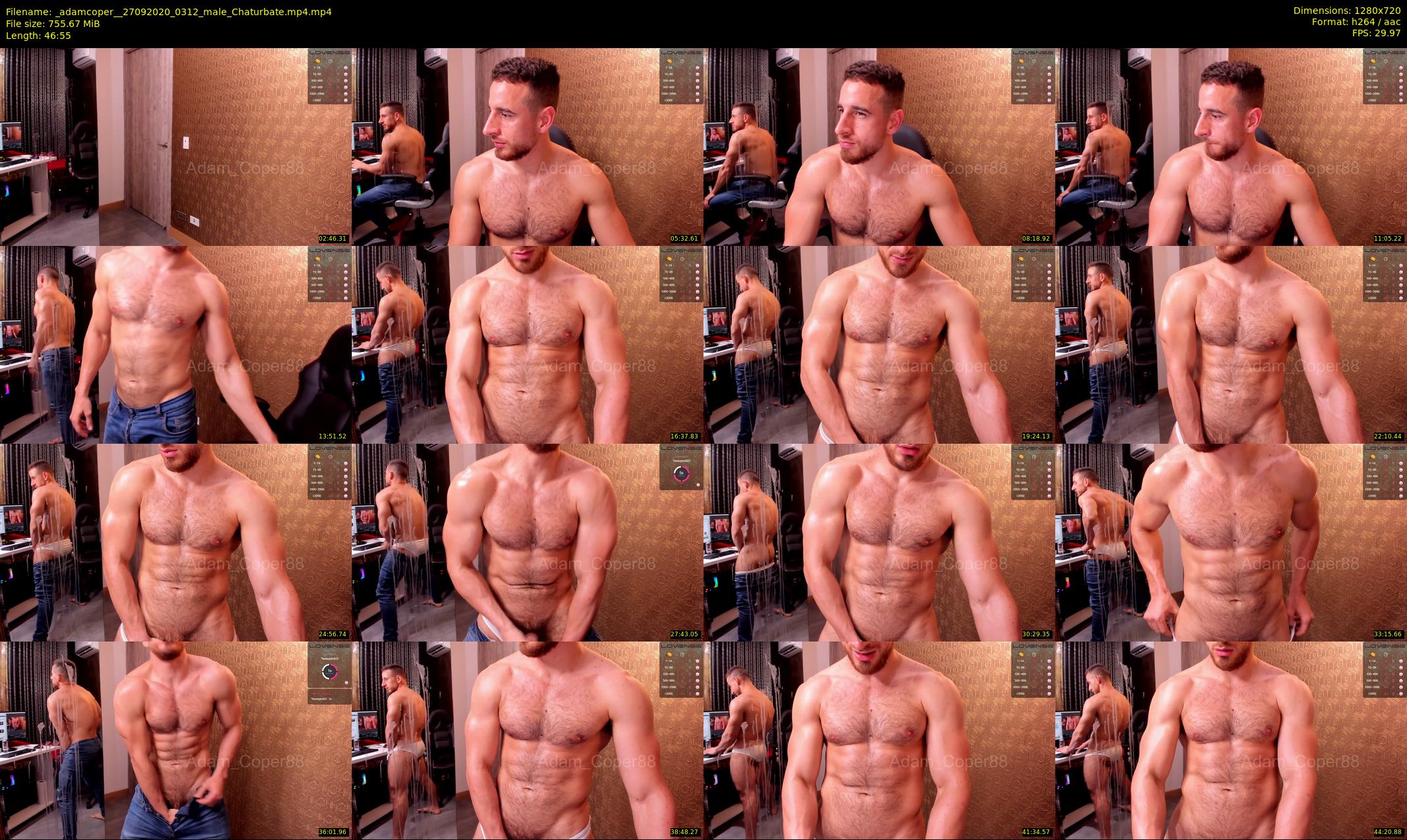 _adamcoper_ — 47 minute Chaturbate male cam show recording, 720p, Sep 27, 2020