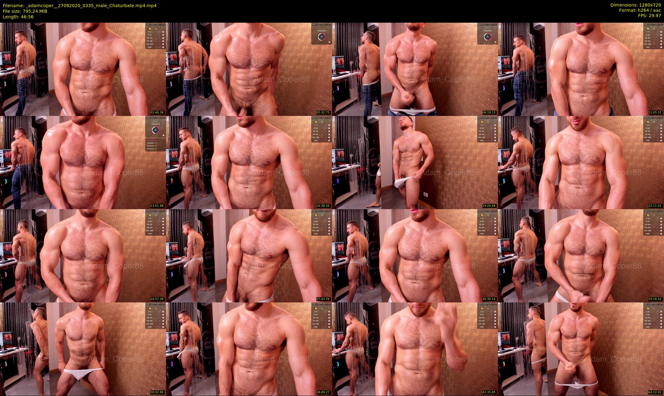 _adamcoper_ — 47 minute Chaturbate male cam show recording, 720p, Sep 27, 2020