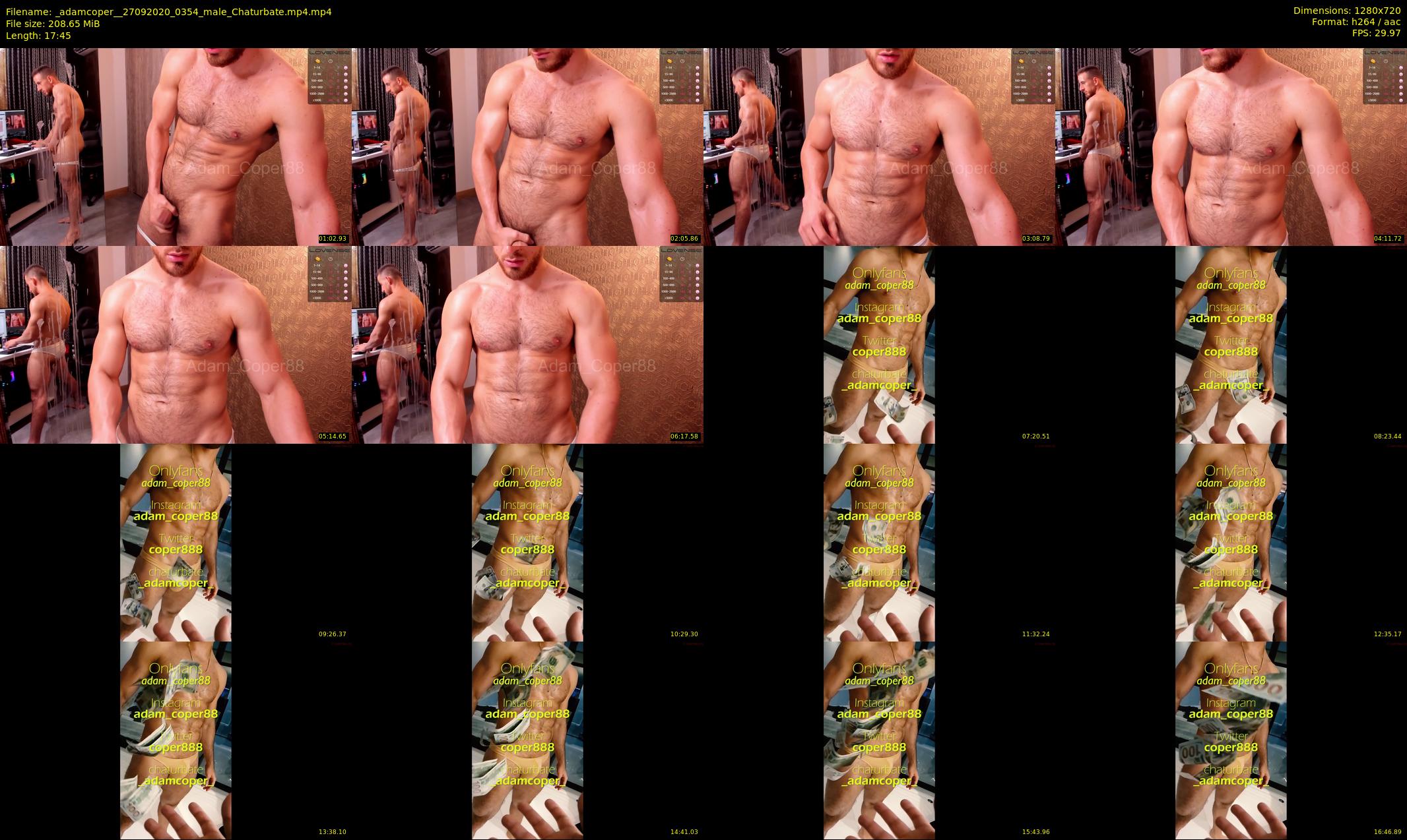 _adamcoper_ — 18 minute Chaturbate male cam show recording, 720p, Sep 27, 2020