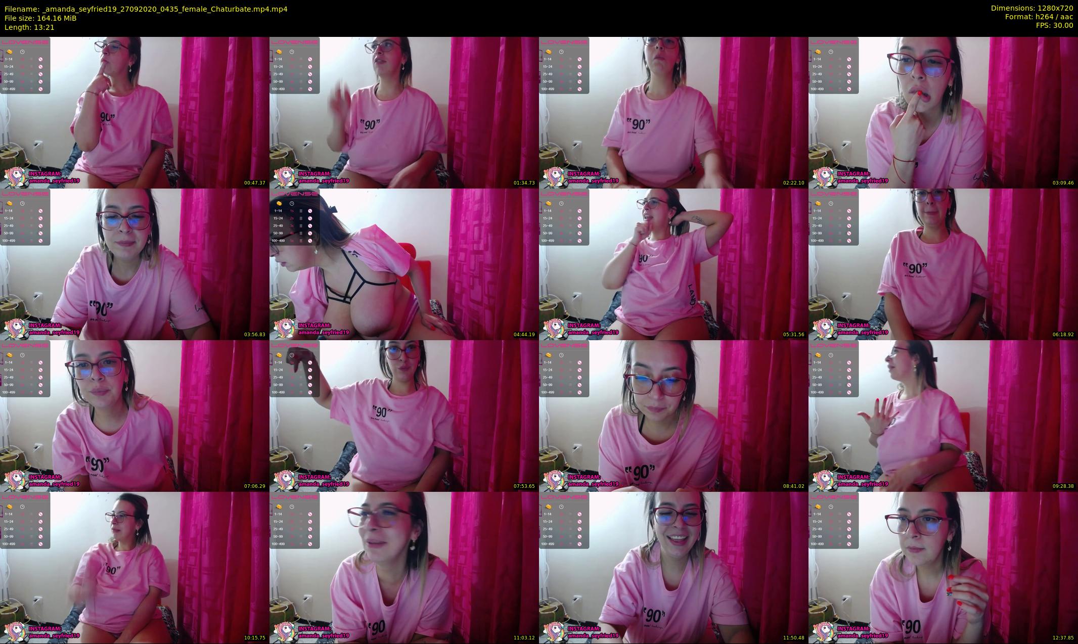 _amanda_seyfried19 — 14 minute Chaturbate female cam show recording, 720p, Sep 27, 2020