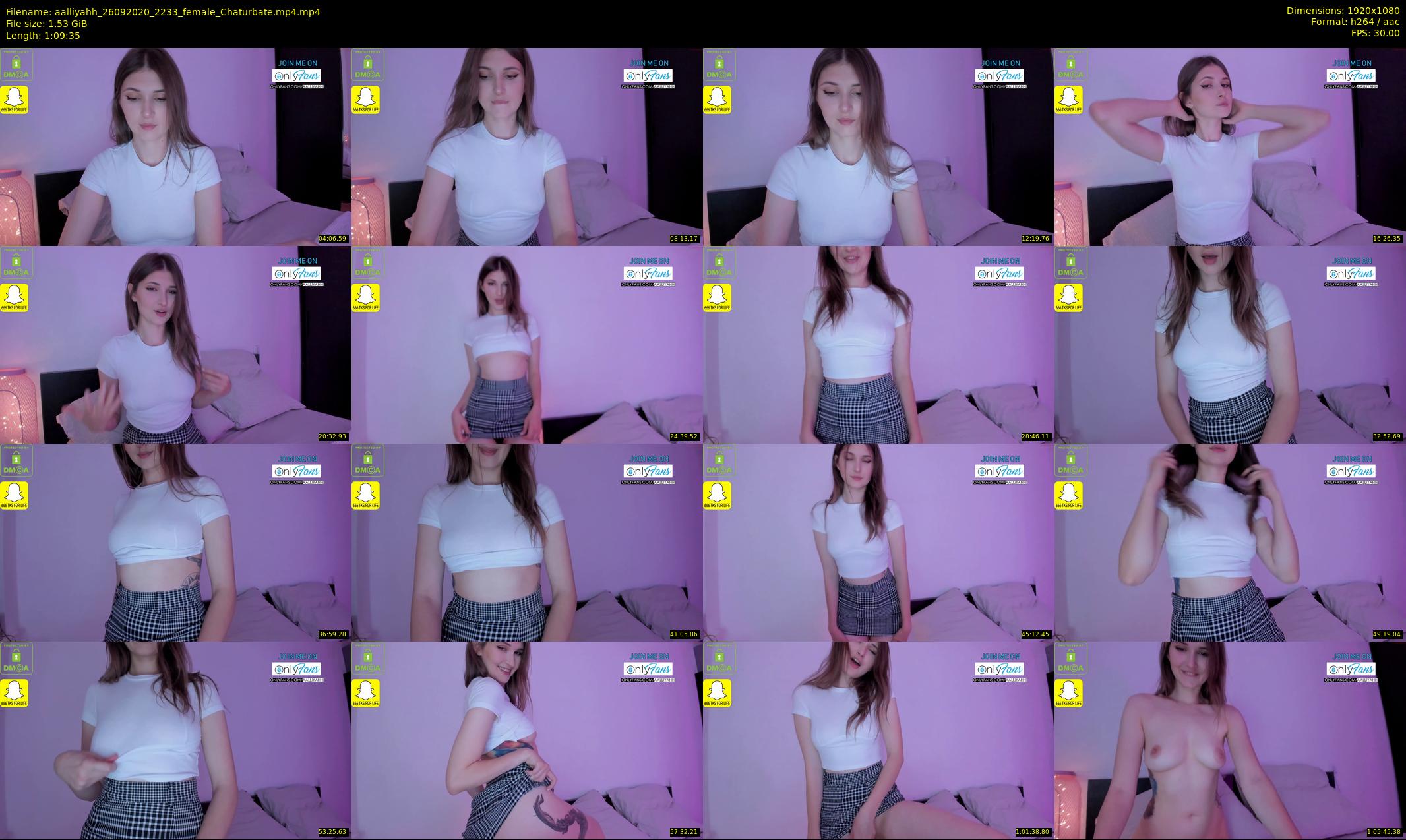 aalliyahh — 70 minute Chaturbate female cam show recording, 1080p, Sep 26, 2020