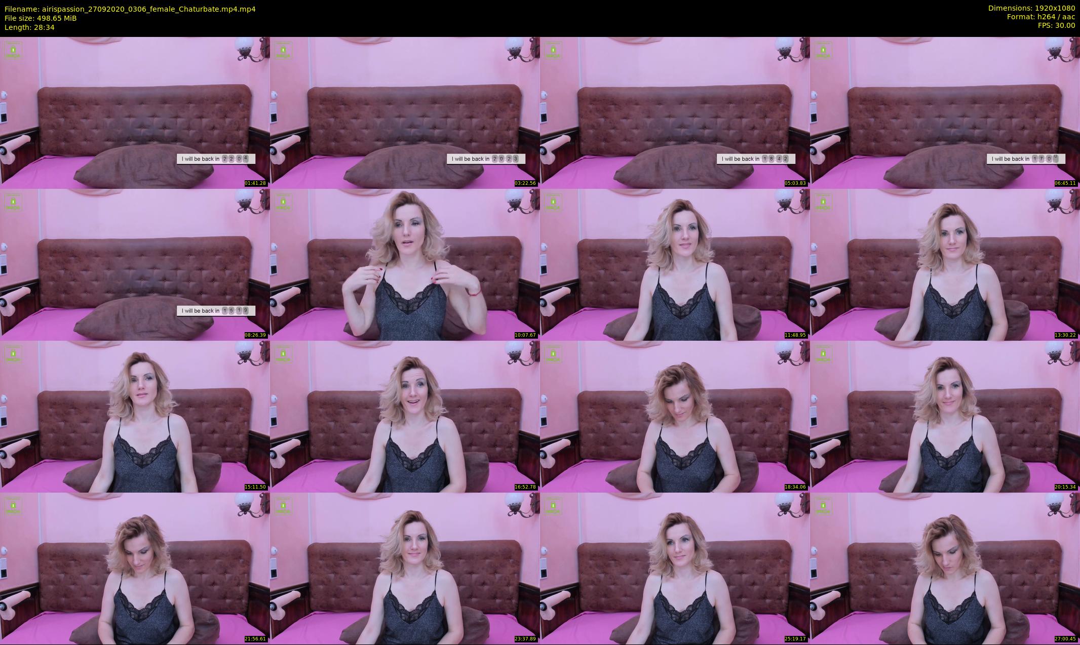 airispassion — 29 minute Chaturbate female cam show recording, 1080p, Sep 27, 2020