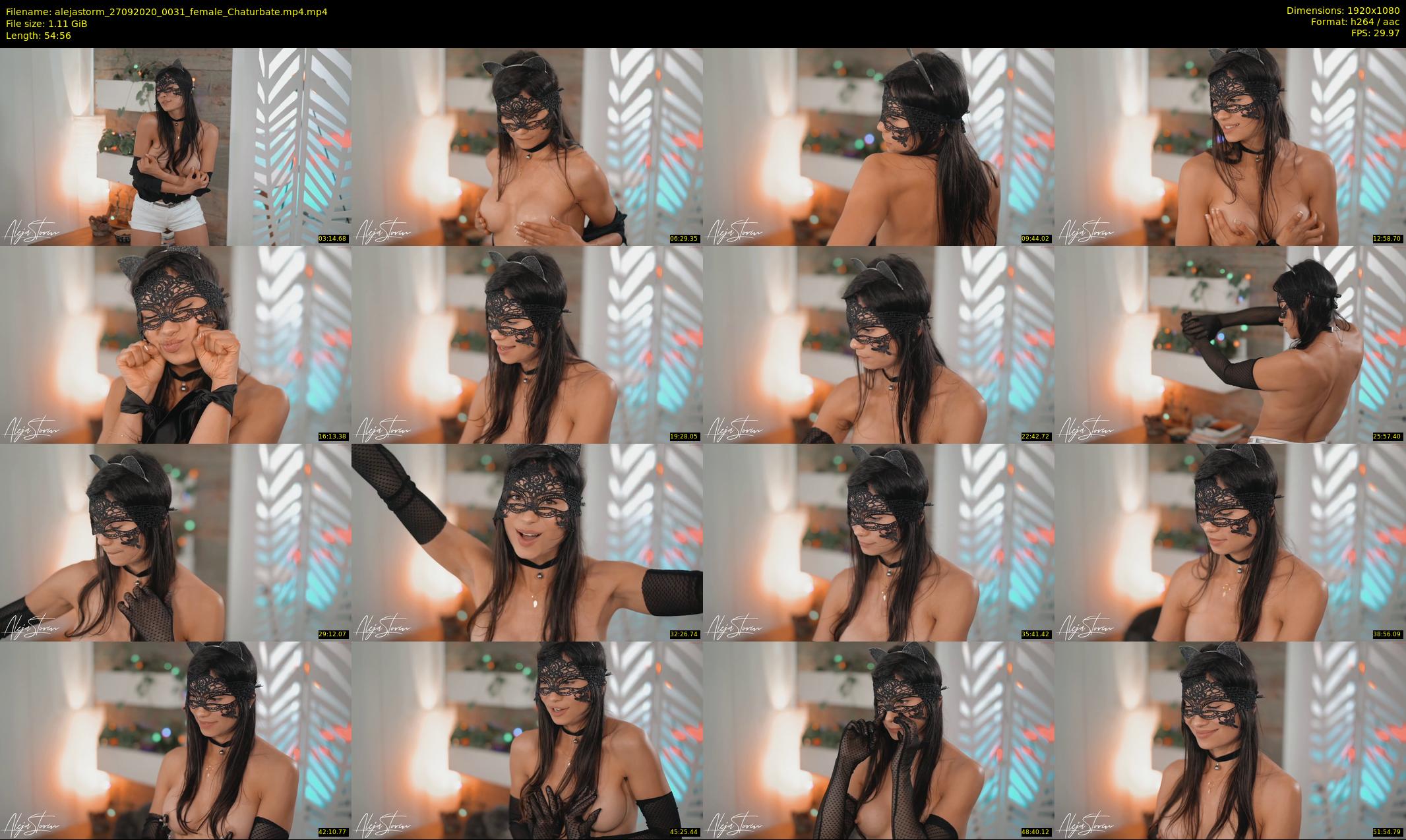 alejastorm — 55 minute Chaturbate female cam show recording, 1080p, Sep 27, 2020