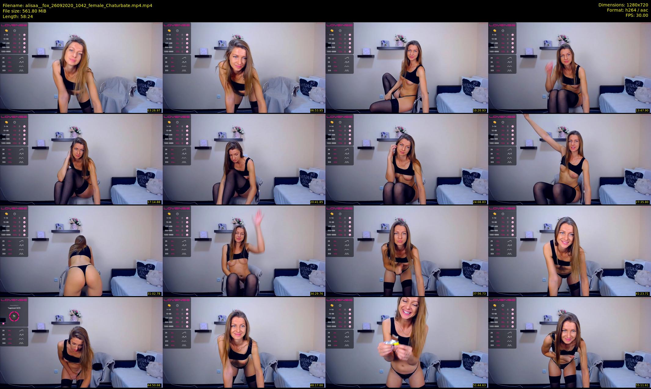 alisaa__fox — 59 minute Chaturbate female cam show recording, 720p, Sep 26, 2020