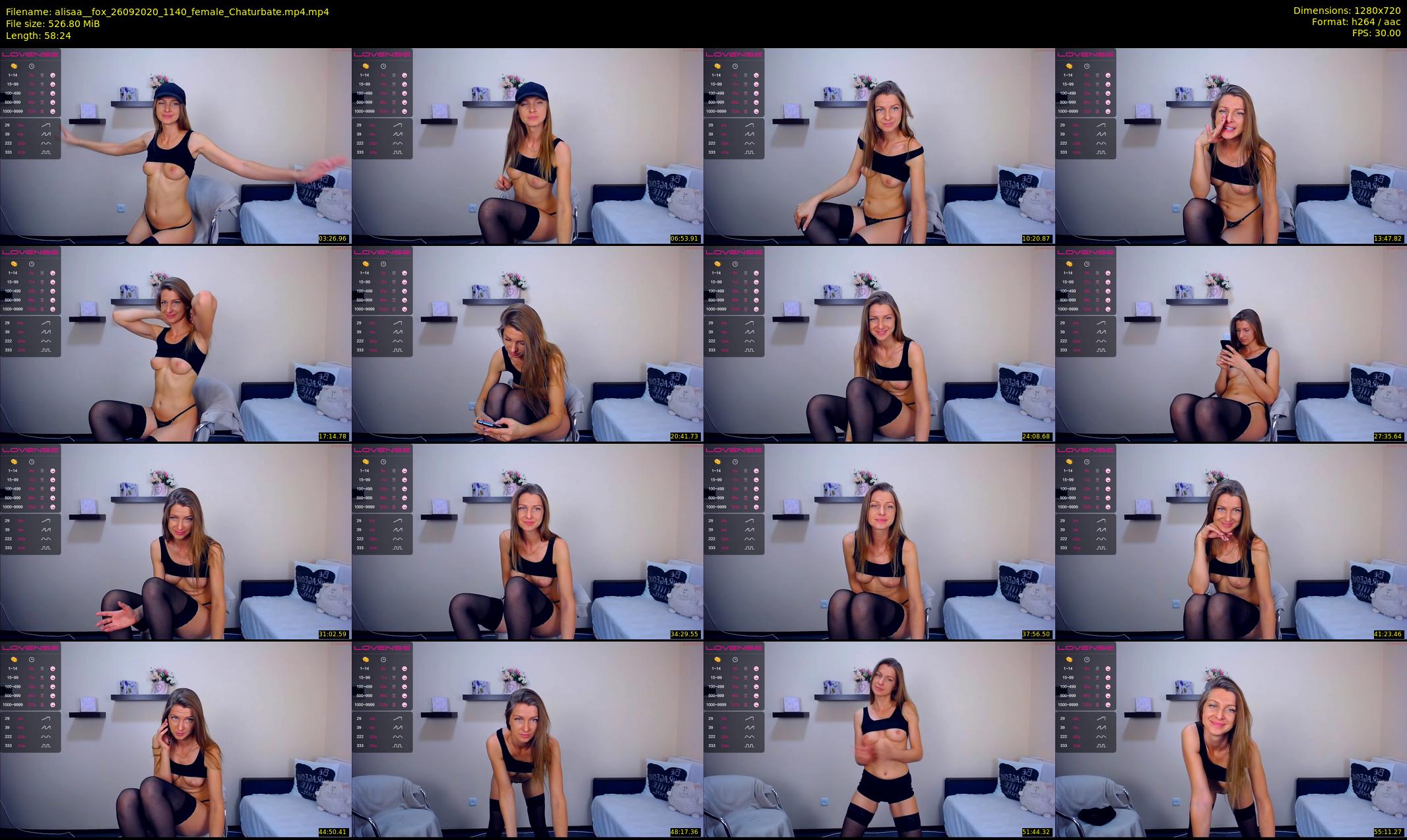 alisaa__fox — 59 minute Chaturbate female cam show recording, 720p, Sep 26, 2020
