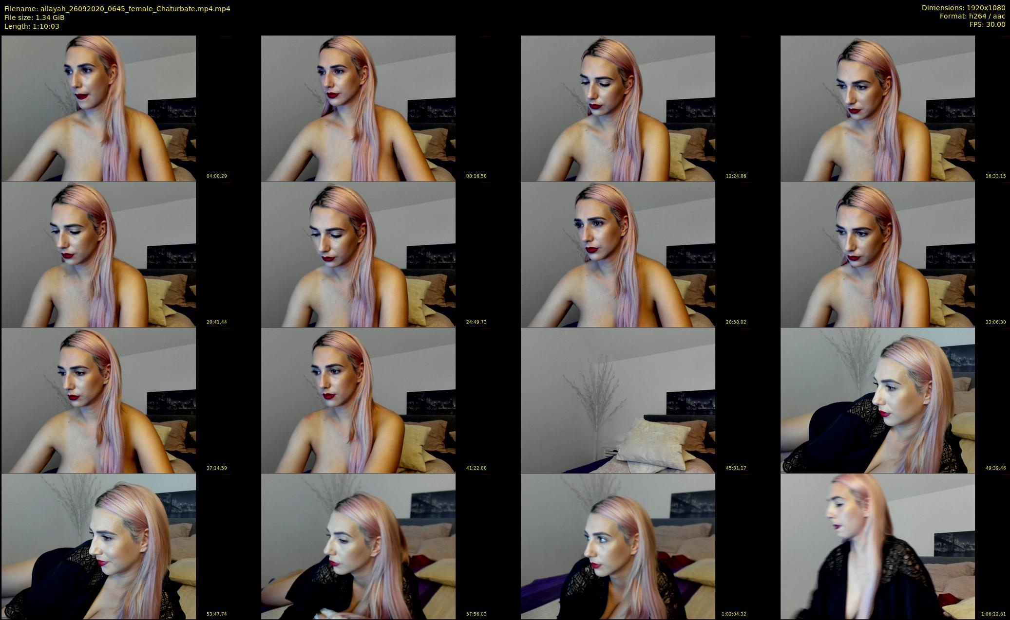 allayah — 71 minute Chaturbate female cam show recording, 1080p, Sep 26, 2020