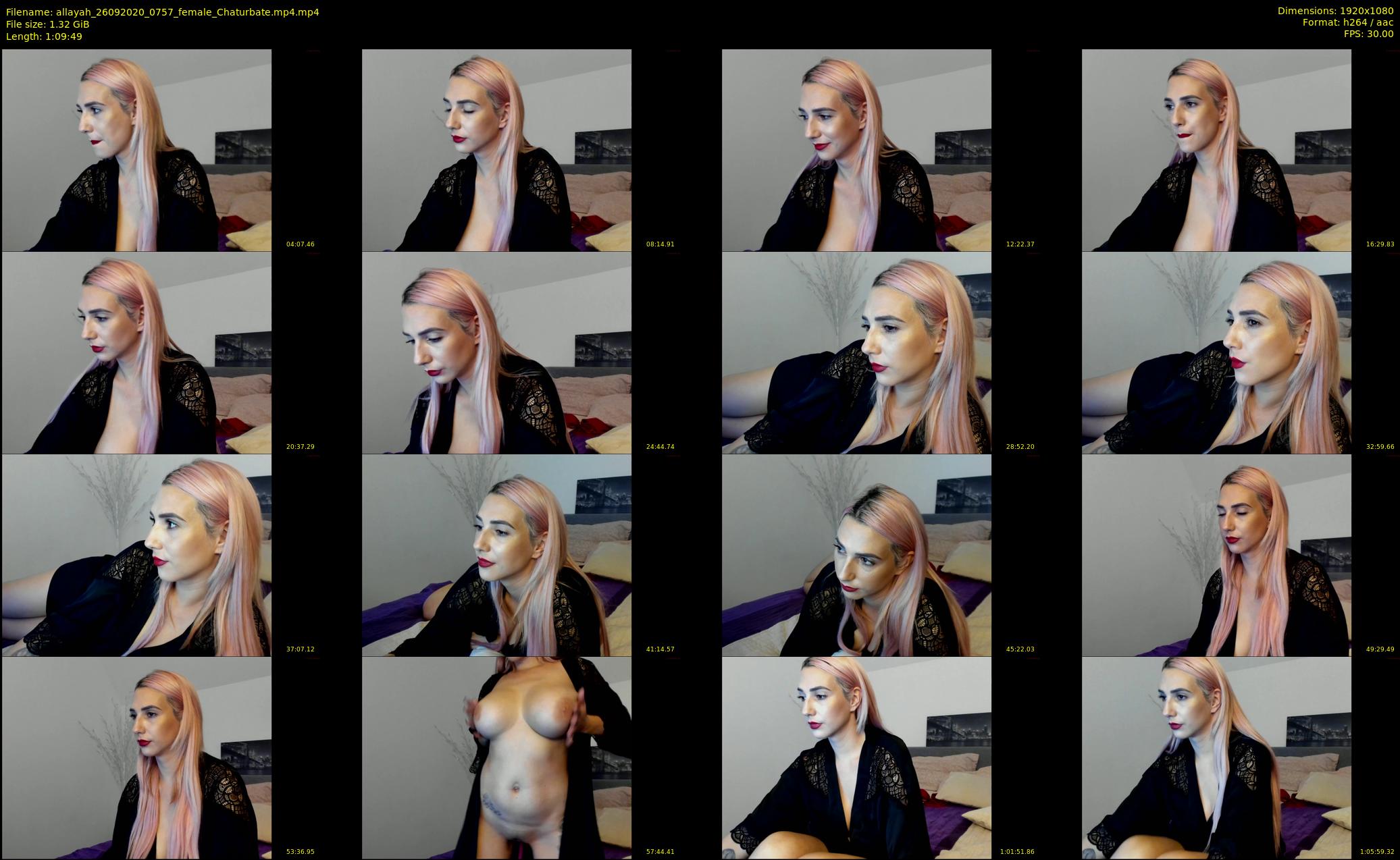 allayah — 70 minute Chaturbate female cam show recording, 1080p, Sep 26, 2020