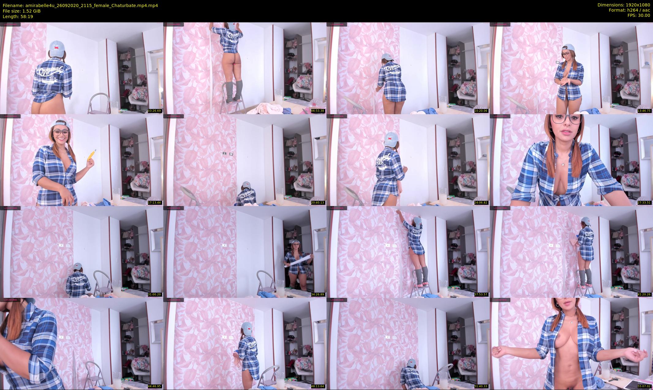 amirabelle4u — 59 minute Chaturbate female cam show recording, 1080p, Sep 26, 2020