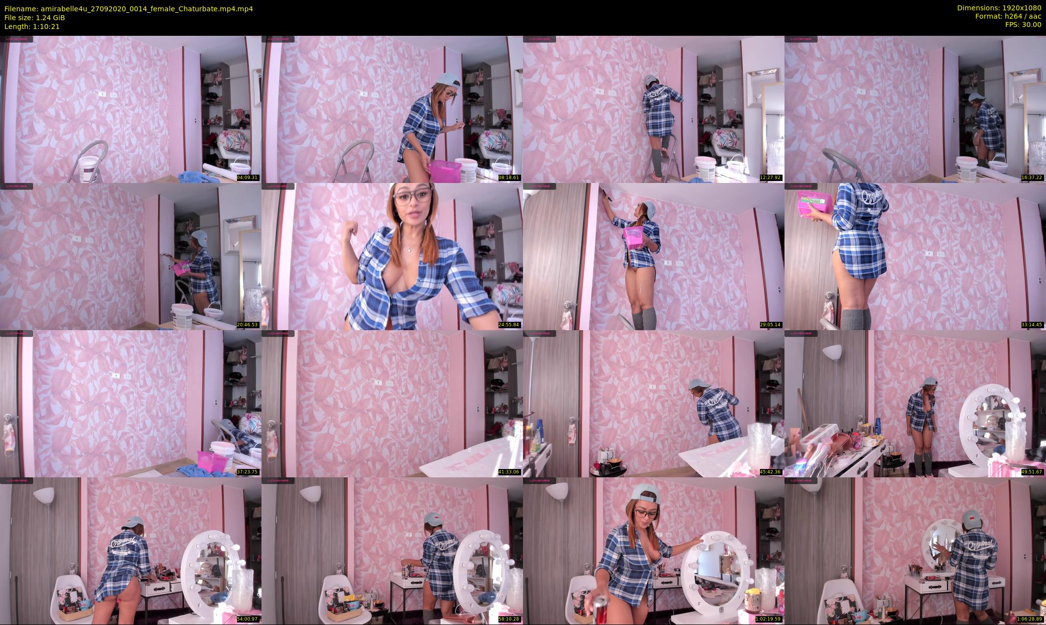 amirabelle4u — 71 minute Chaturbate female cam show recording, 1080p, Sep 27, 2020