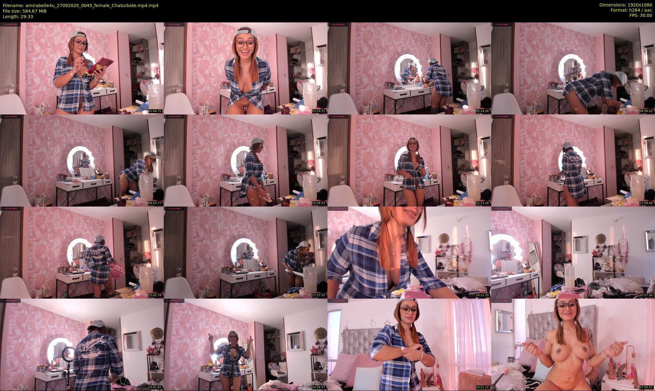 amirabelle4u — 30 minute Chaturbate female cam show recording, 1080p, Sep 27, 2020