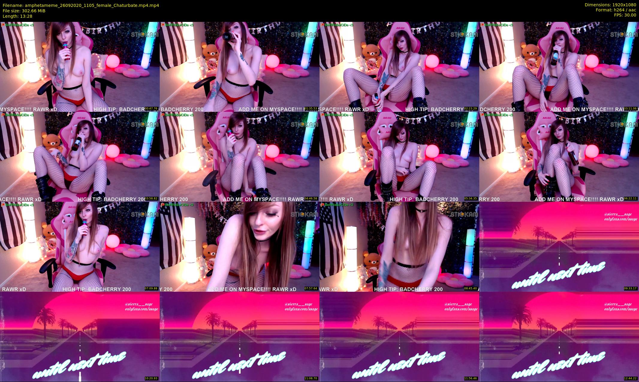 amphetameme — 14 minute Chaturbate female cam show recording, 1080p, Sep 26, 2020