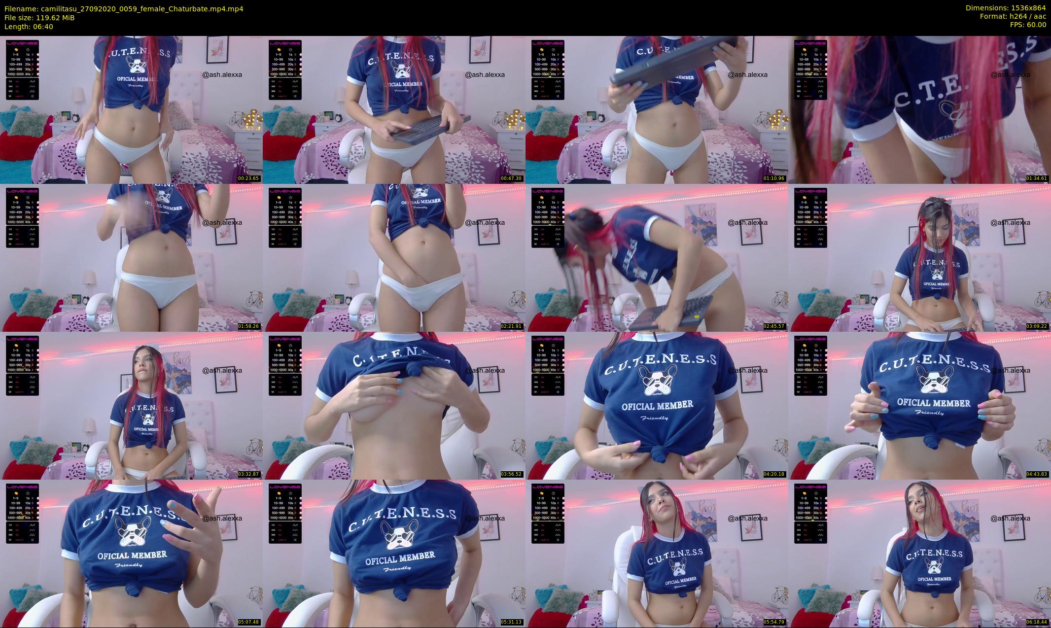 camilitasu — 7 minute Chaturbate female cam show recording, 720p, Sep 27, 2020