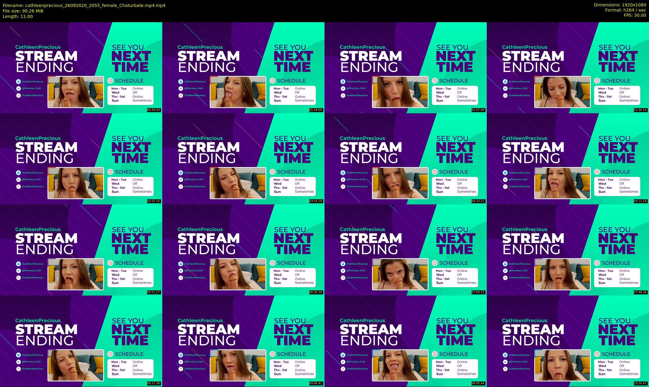 cathleenprecious — 11 minute Chaturbate female cam show recording, 1080p, Sep 26, 2020