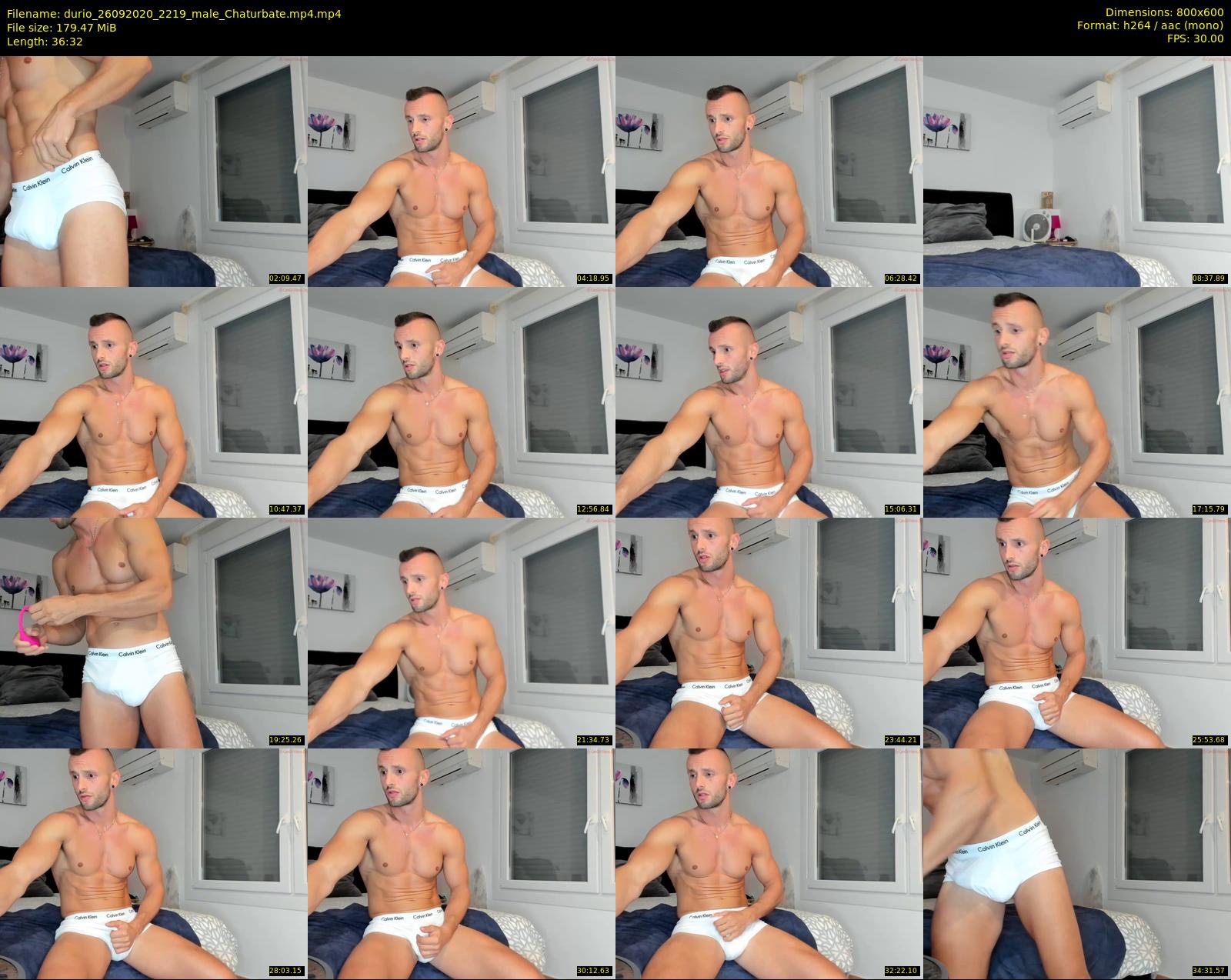 durio — 37 minute Chaturbate male cam show recording, 480p, Sep 26, 2020