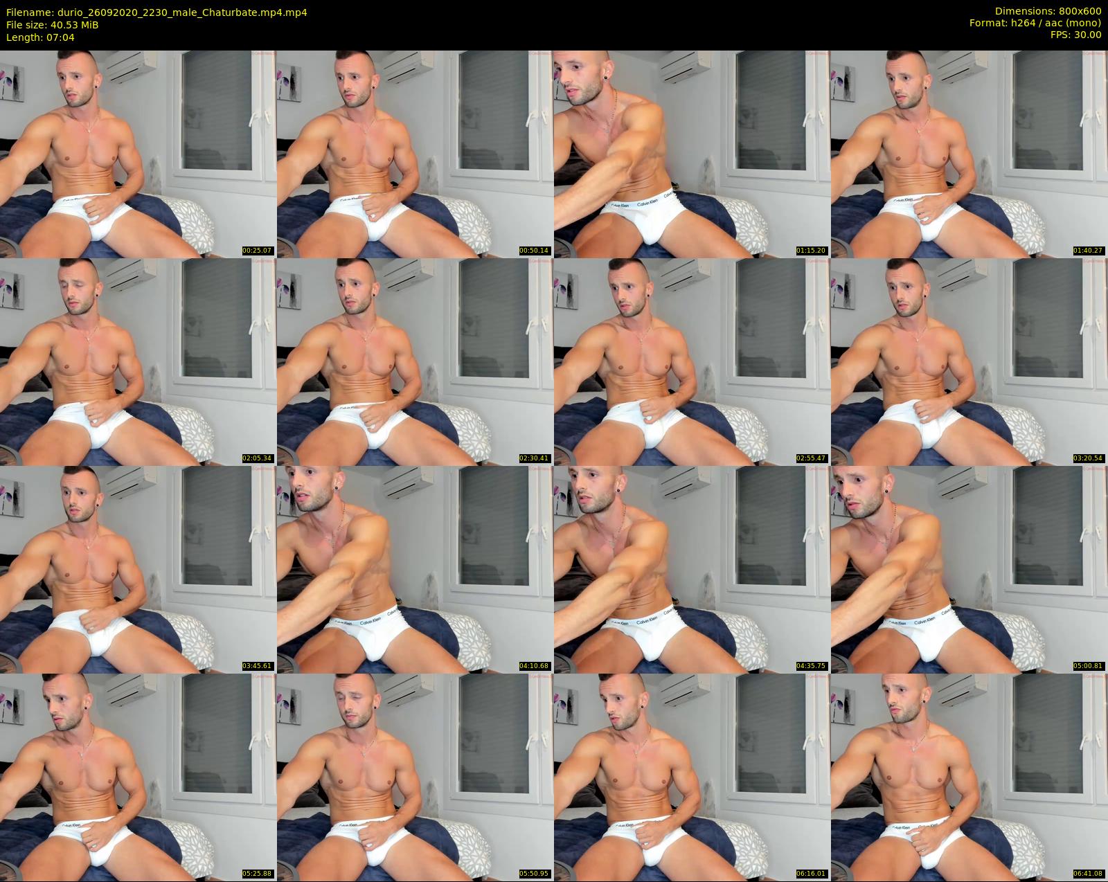 durio — 8 minute Chaturbate male cam show recording, 480p, Sep 26, 2020