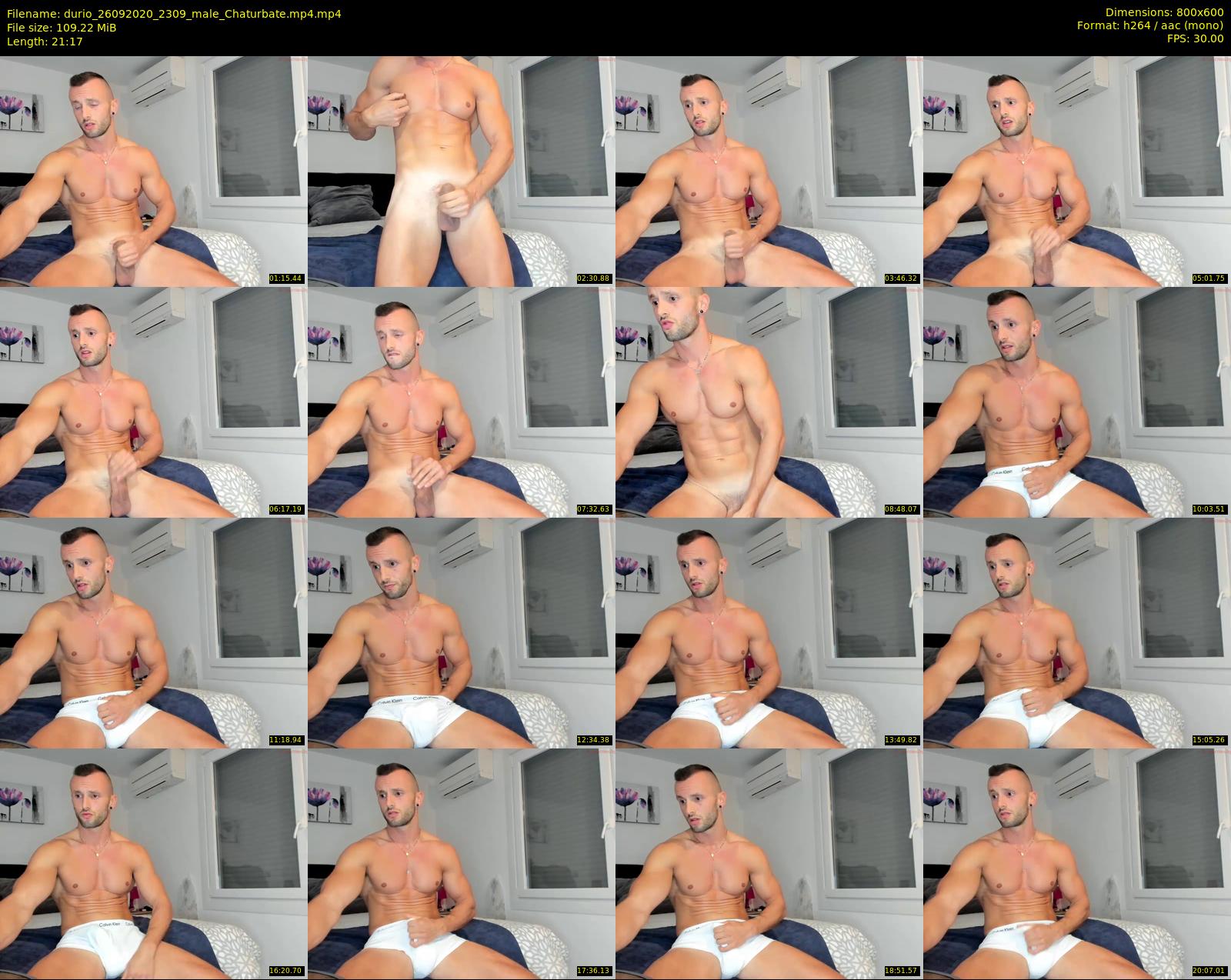 durio — 22 minute Chaturbate male cam show recording, 480p, Sep 26, 2020
