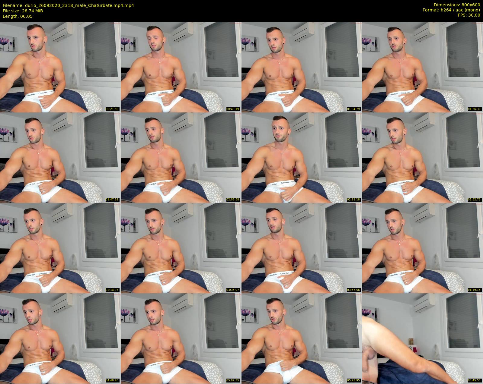 durio — 7 minute Chaturbate male cam show recording, 480p, Sep 26, 2020