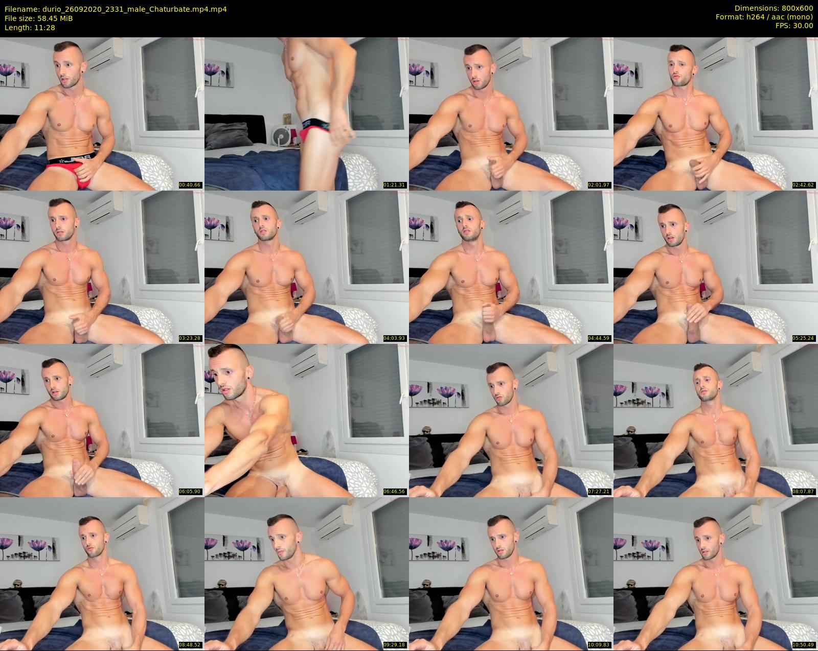 durio — 12 minute Chaturbate male cam show recording, 480p, Sep 26, 2020