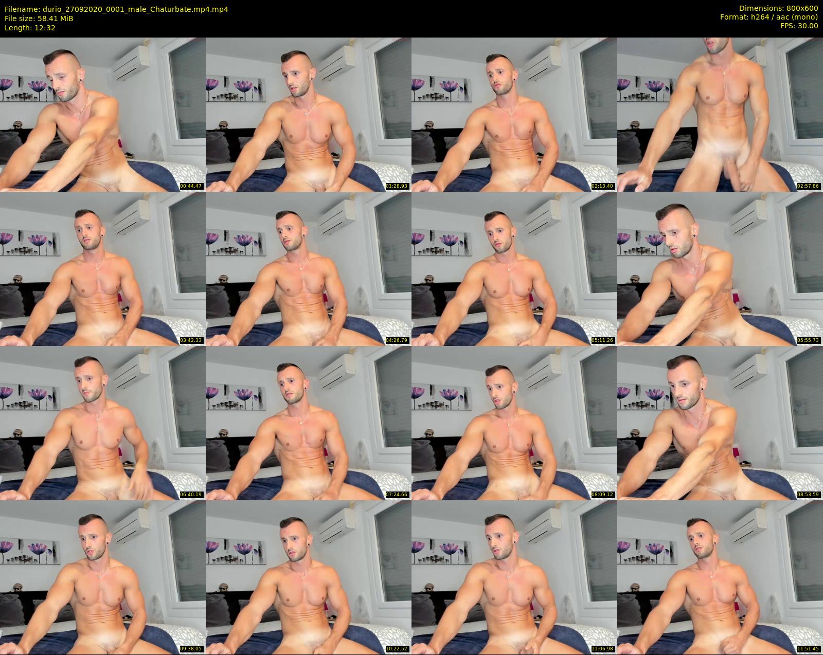 durio — 13 minute Chaturbate male cam show recording, 480p, Sep 27, 2020
