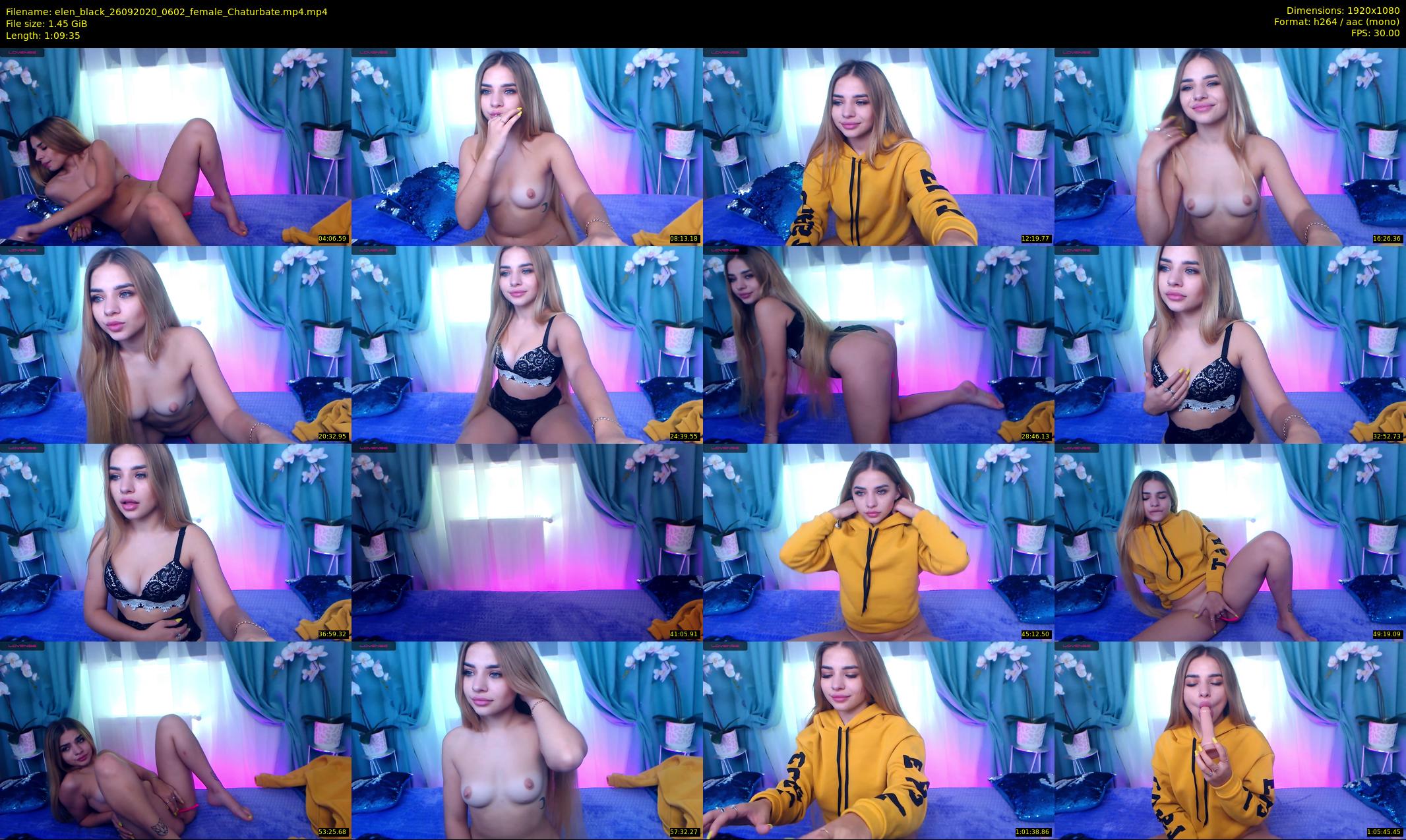 elen_black — 70 minute Chaturbate female cam show recording, 1080p, Sep 26, 2020